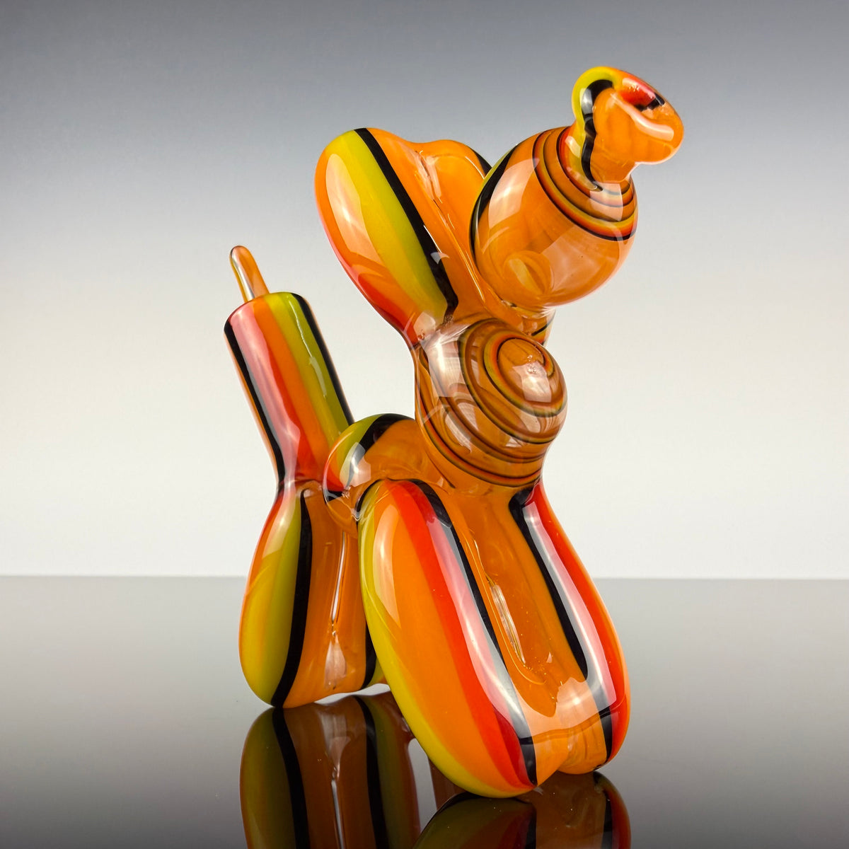 Multicolor "Mini" Recycling Balloon Dog by Blitzkriega