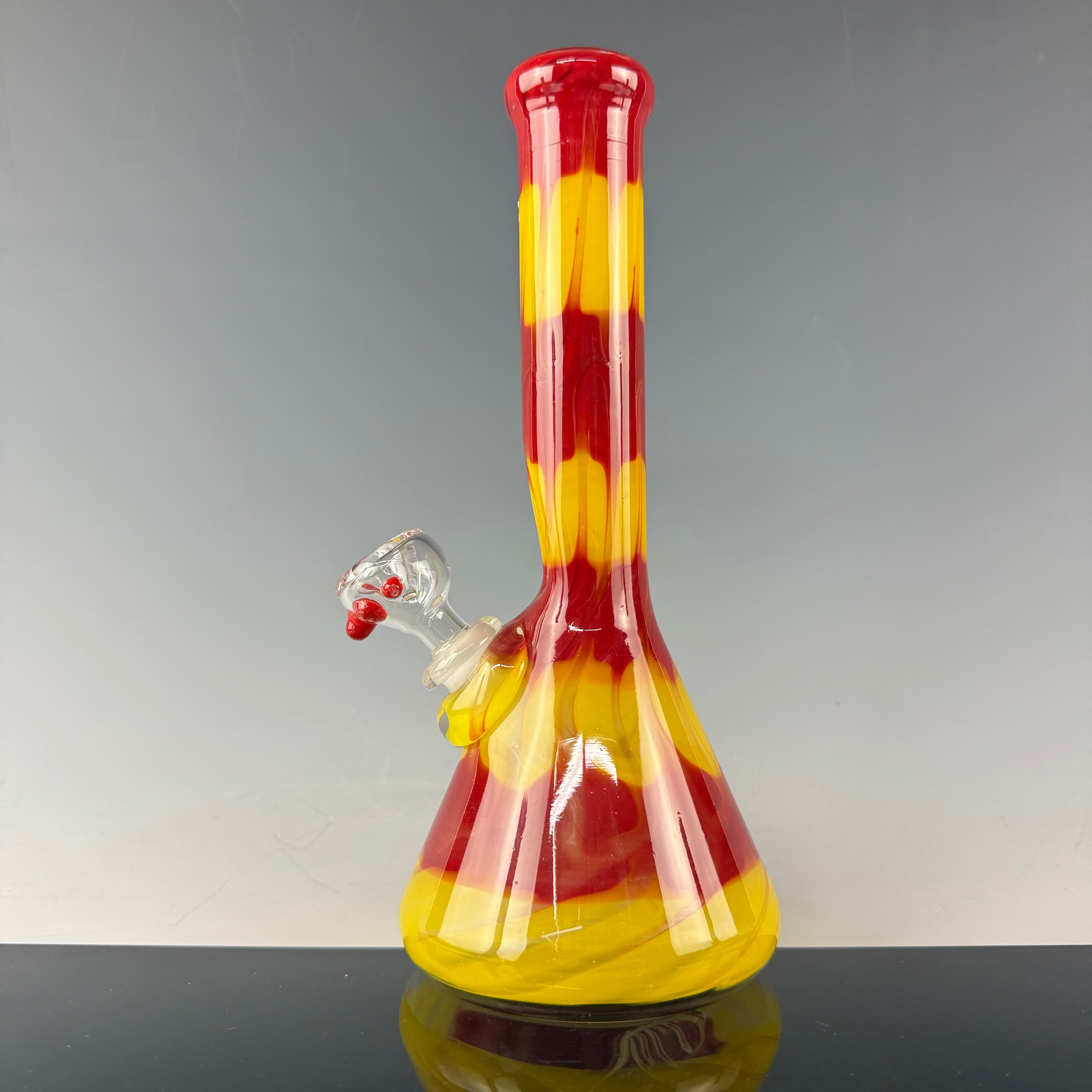 Full Color Surface Worked 32mm Waterpipe by Mary Jane's Glass