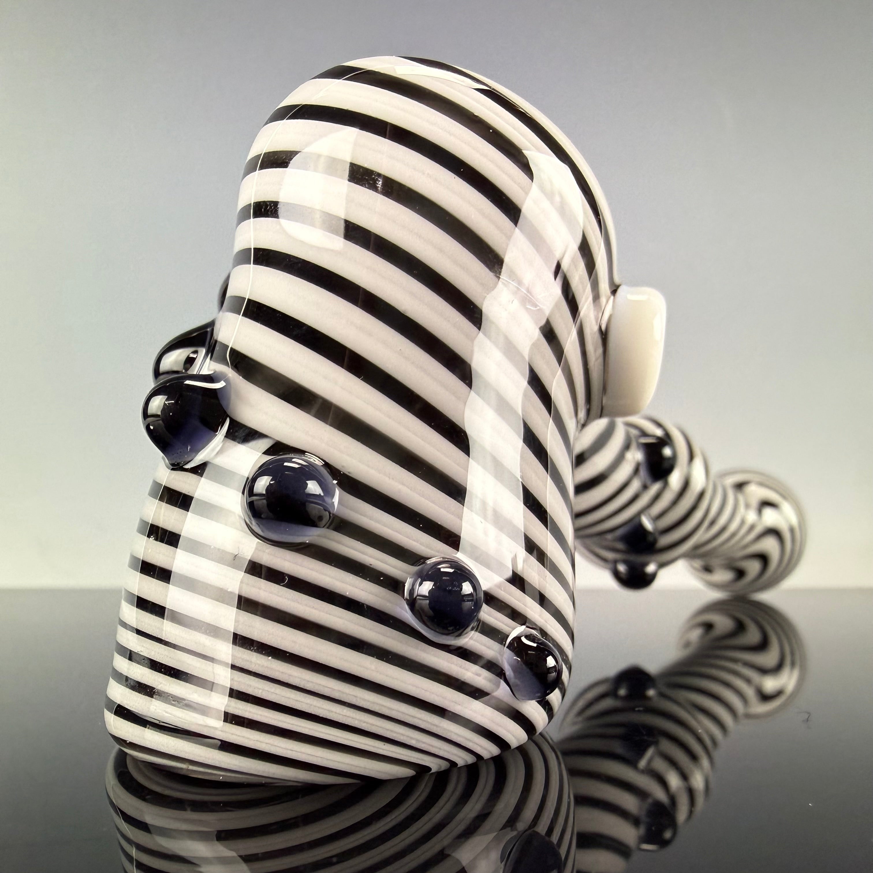 Black & White Lineworked Hammer by Carsten Carlile