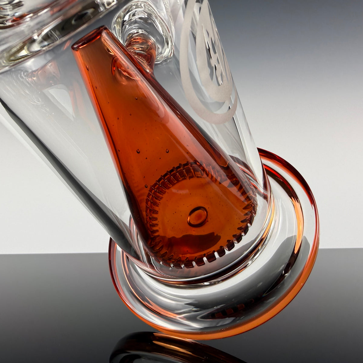 "Pomegranate" Collins Bubbler by OJ Flame
