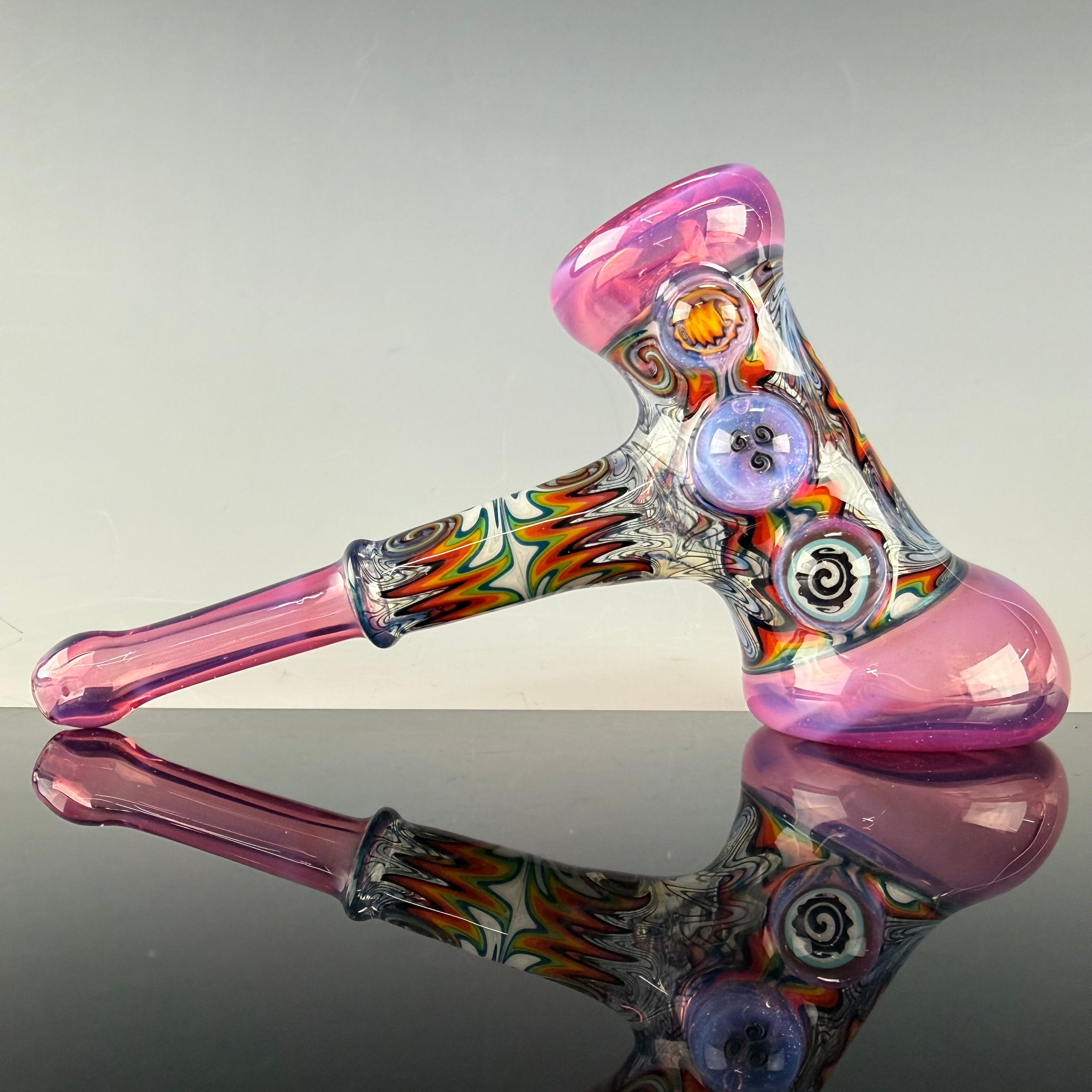 Rainbow Wig Wag Hammer by Slob Glass