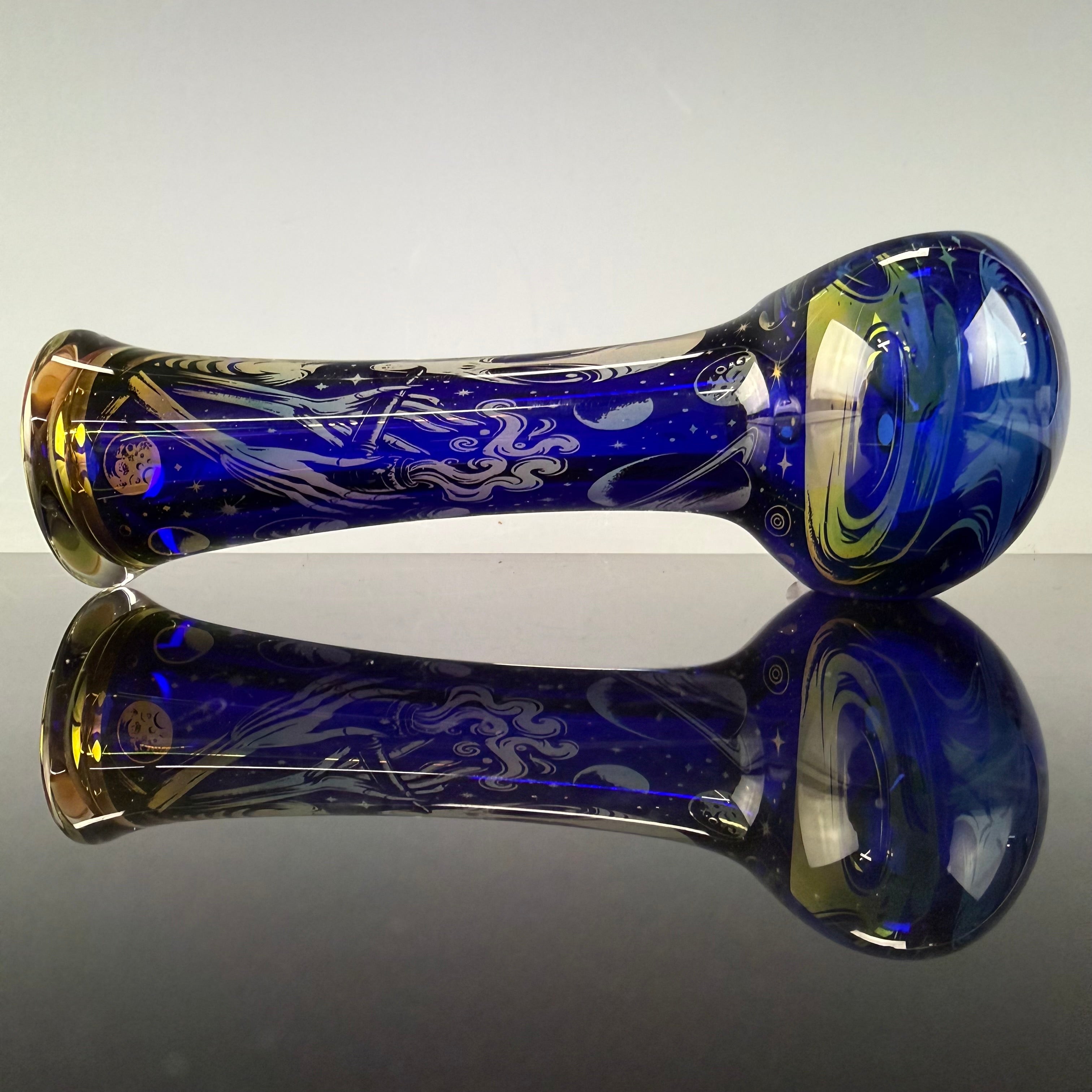 "Alien" Laser Etched Handpipe by Elevator Glass