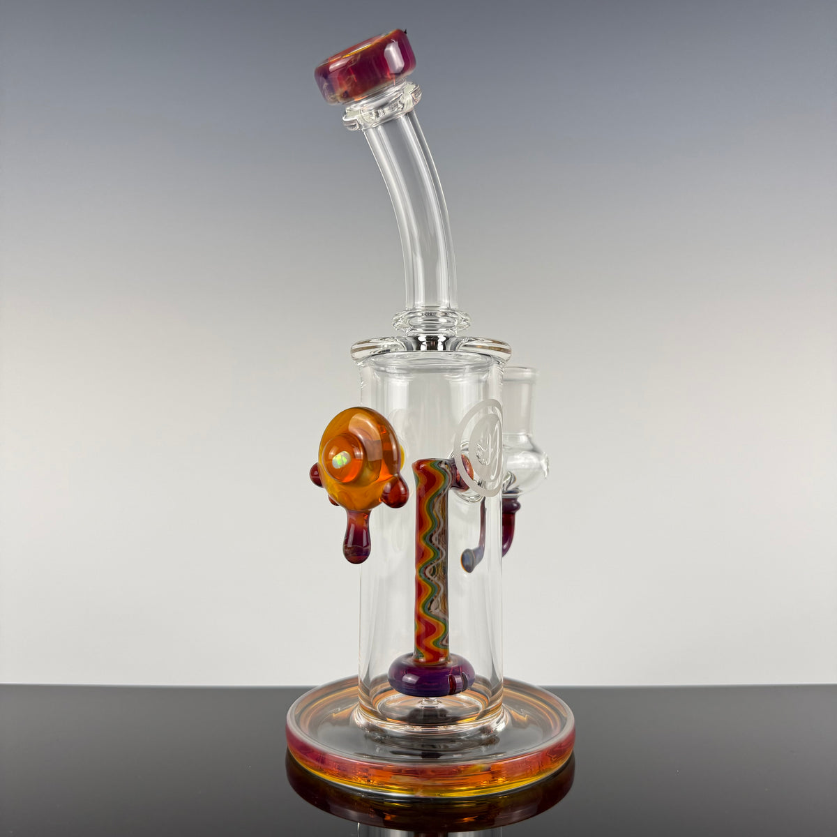 "Amber Purple" Wig Wag Showerhead Rig by OJ Flame