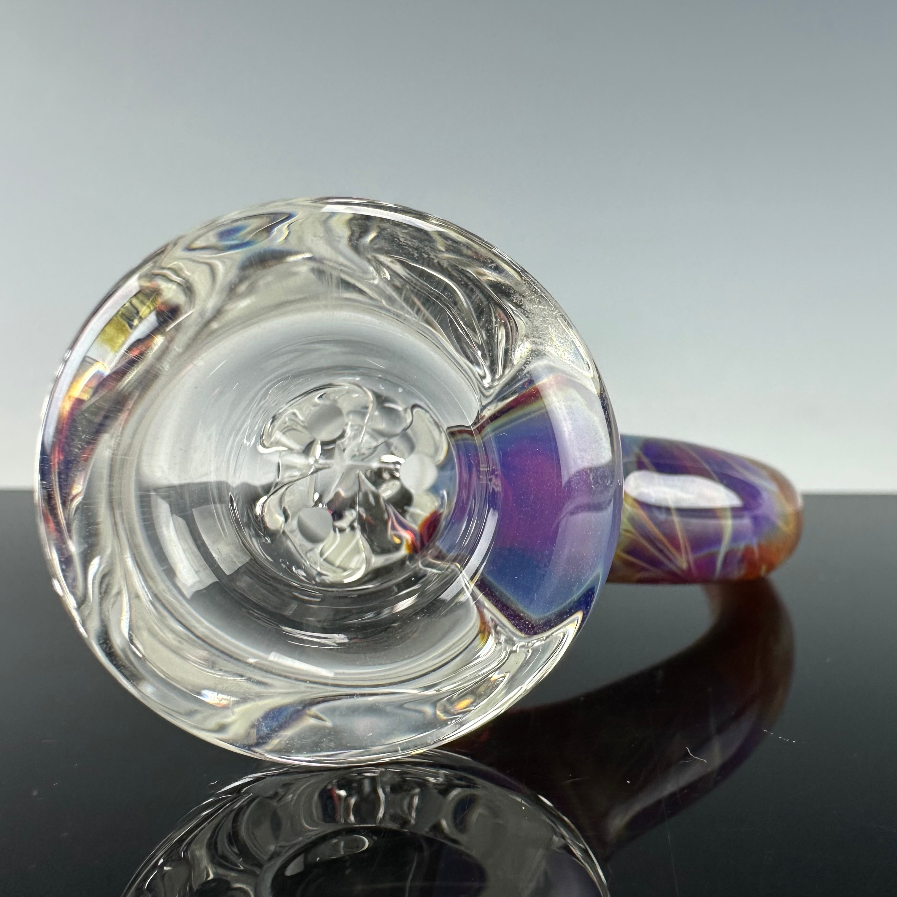"Amber Purple & Gold Ruby" Fumed Stemline 45 X 5mm by Apix Designs