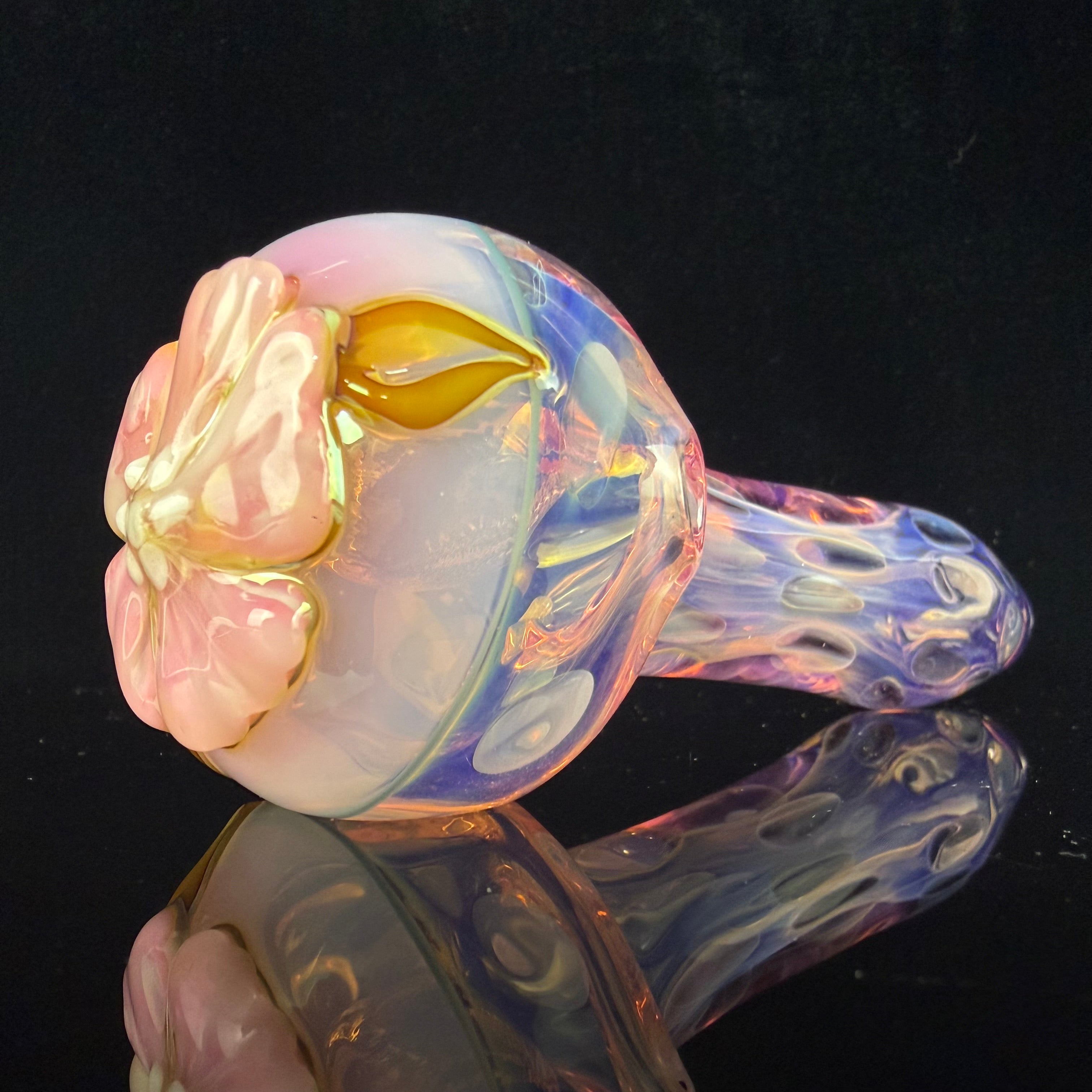 "Floral" Spoon #3 by Sarita Glass