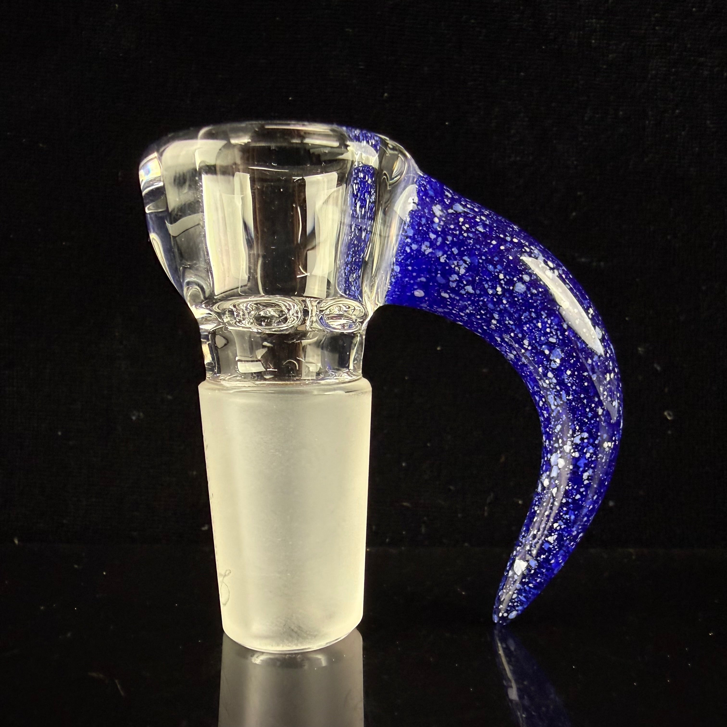 Partial Accent "Blue Blizzard" 18mm Slide by Sovereignty Glass