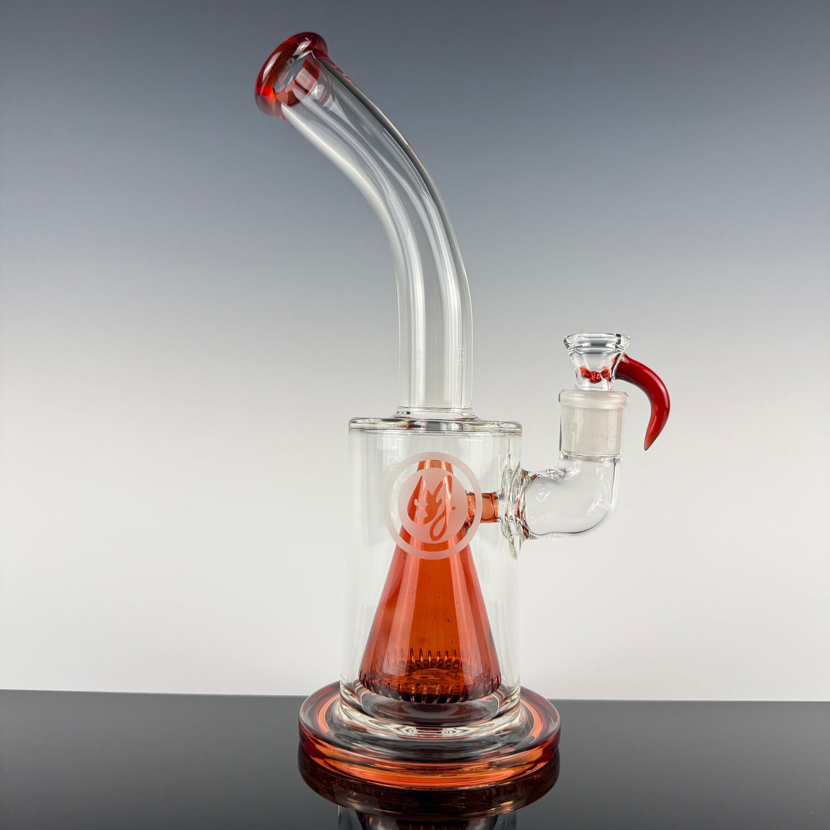 "Pomegranate" Collins Bubbler by OJ Flame
