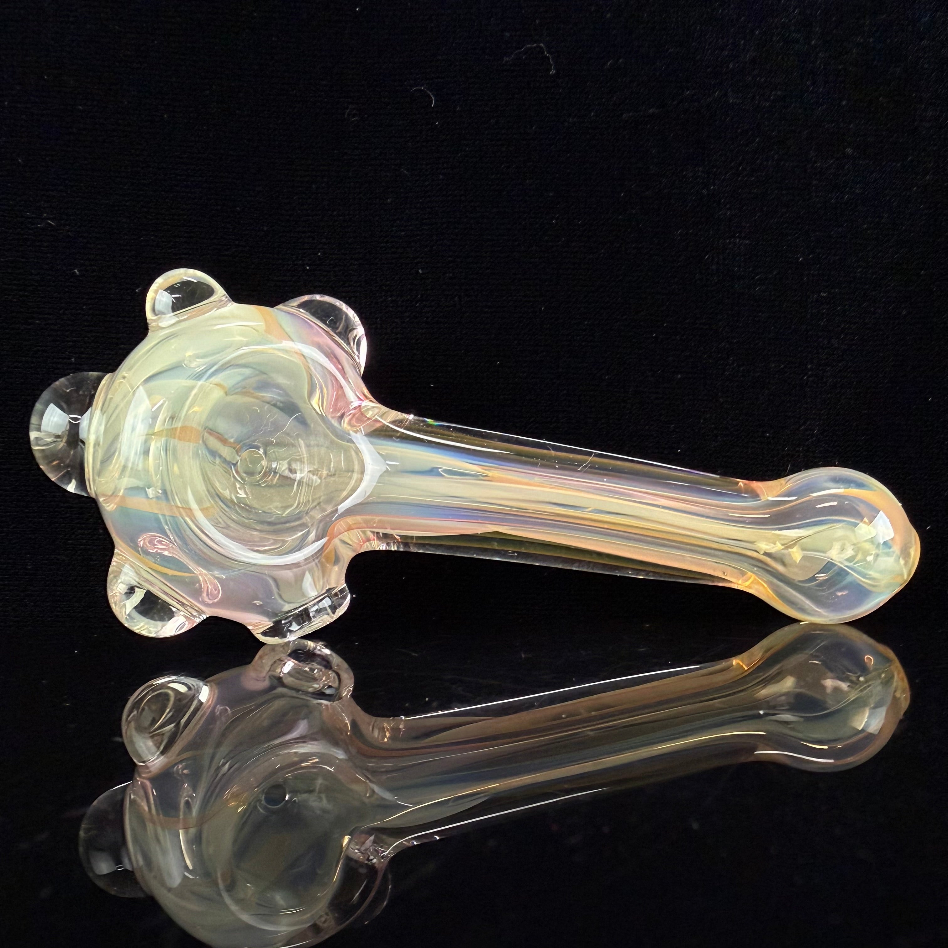 Mini Gold & Silver Fumed Handpipe by Carsten Carlile