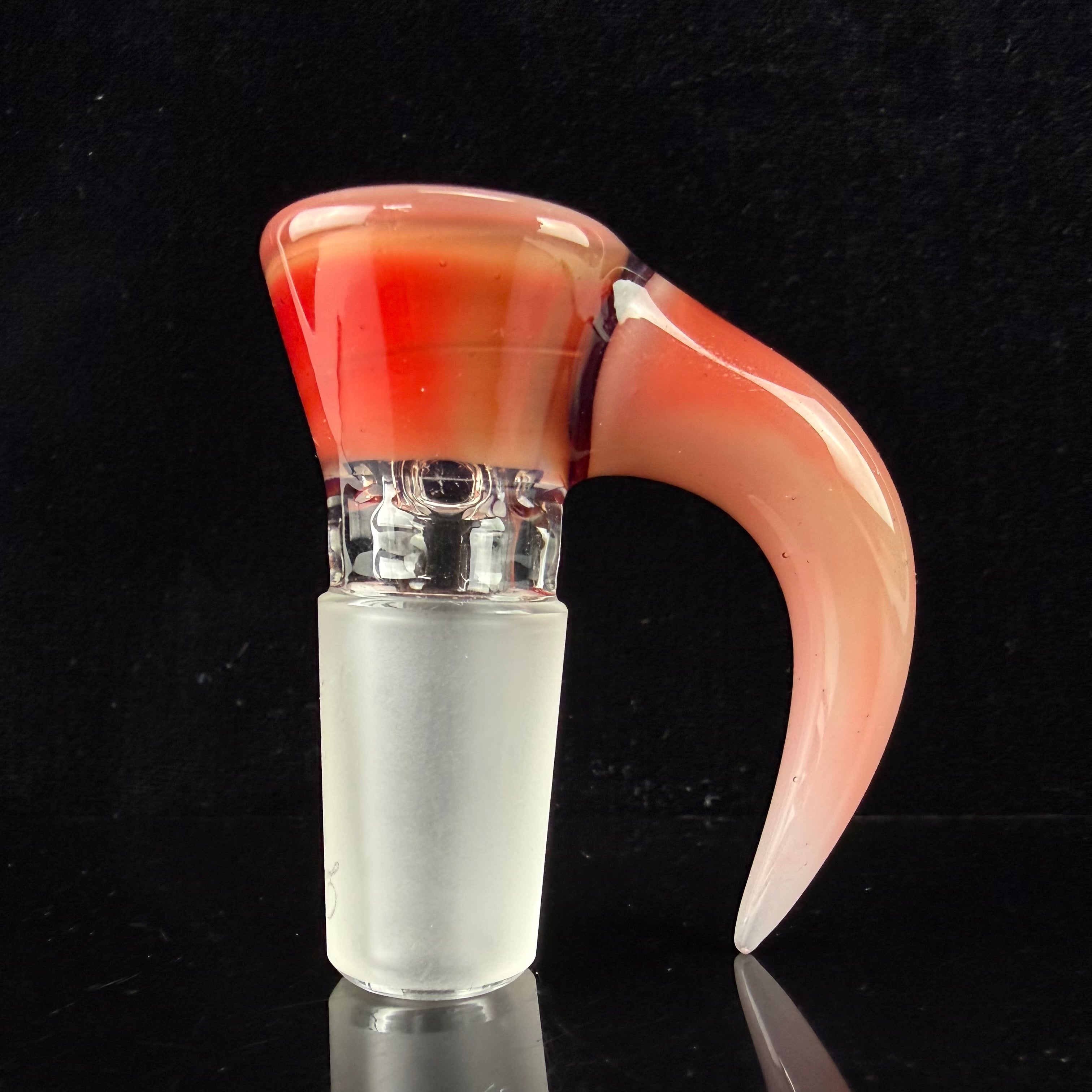 Full Accent "Phoenix X White Satin" 18mm Slide by Sovereignty Glass