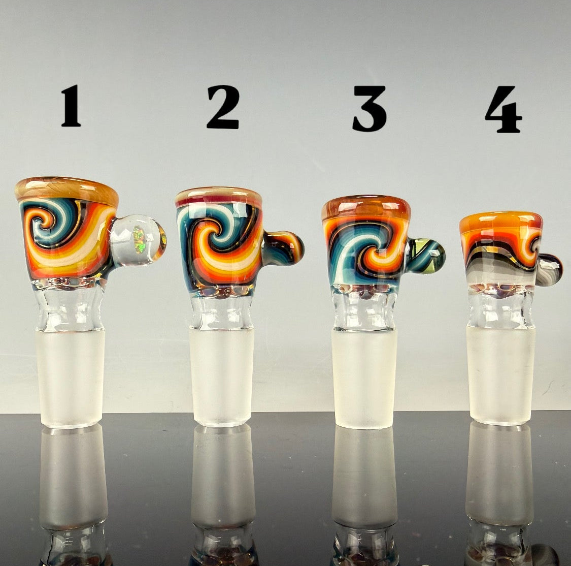 18mm 4 Hole Screen Slide by N3rd Glass