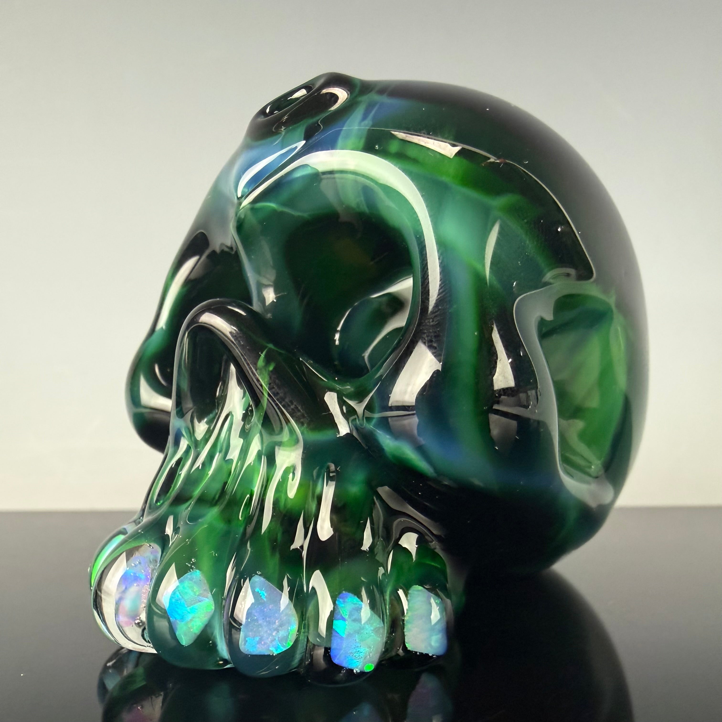 "Exp. Green #5" Skull Shredder by Carsten Carlile