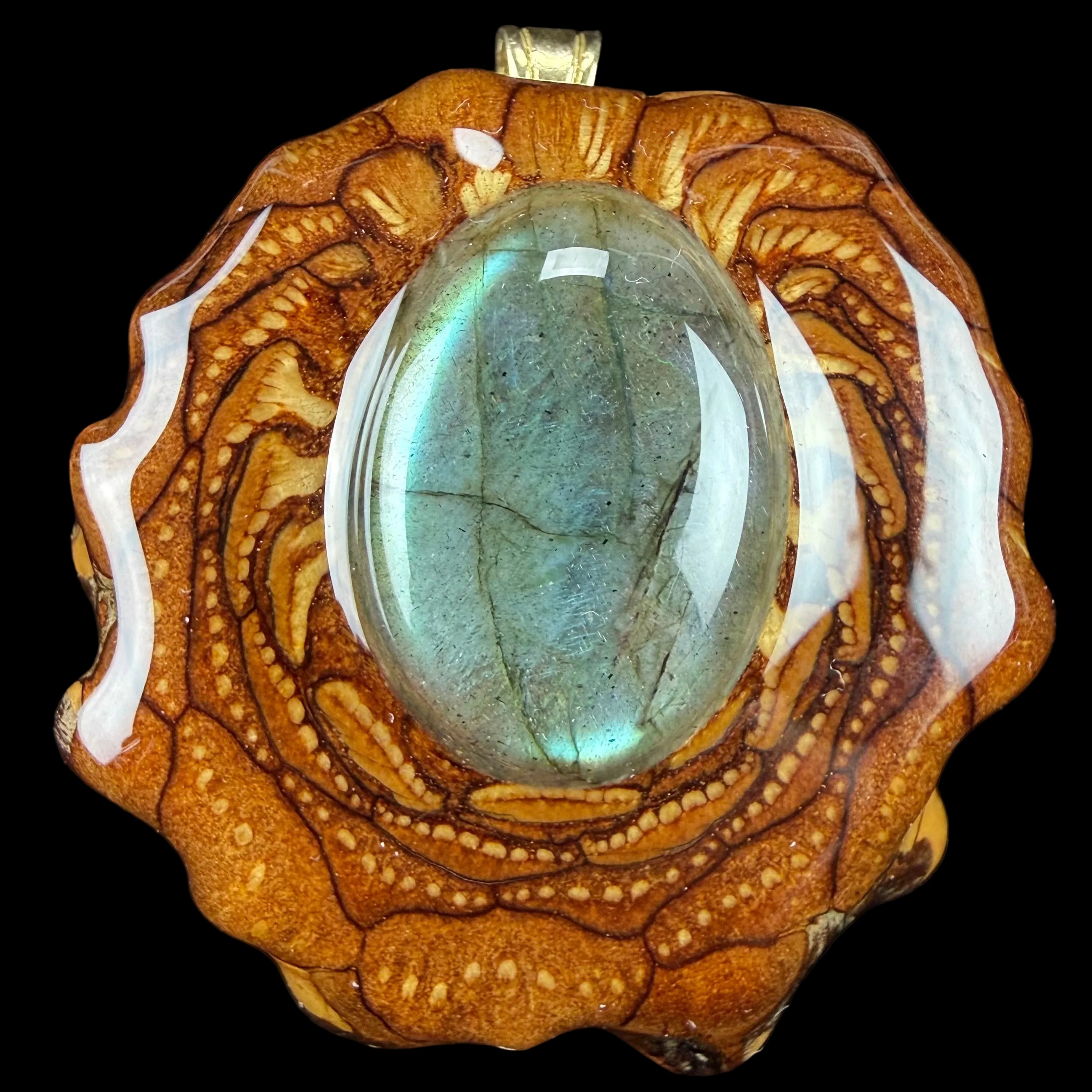 Labradorite Pendant by Third Eye Pinecones