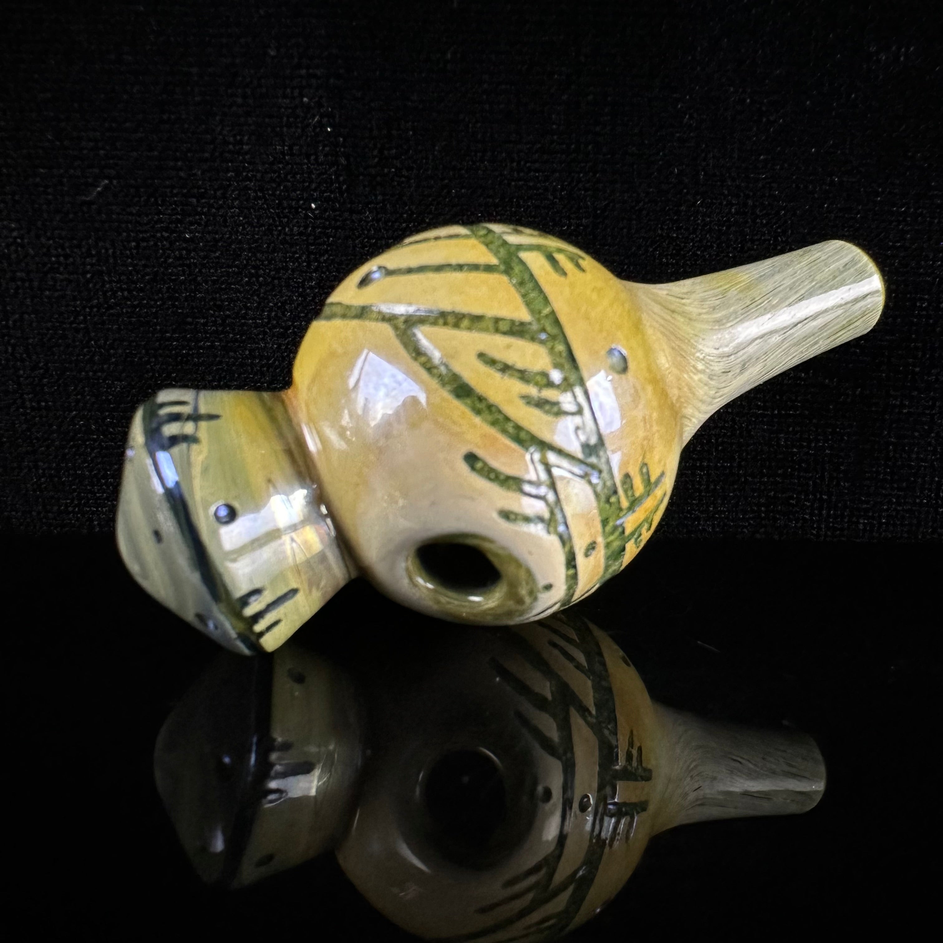 "Blue Moon & Fume" Hand-carved Rig by Corey Clark