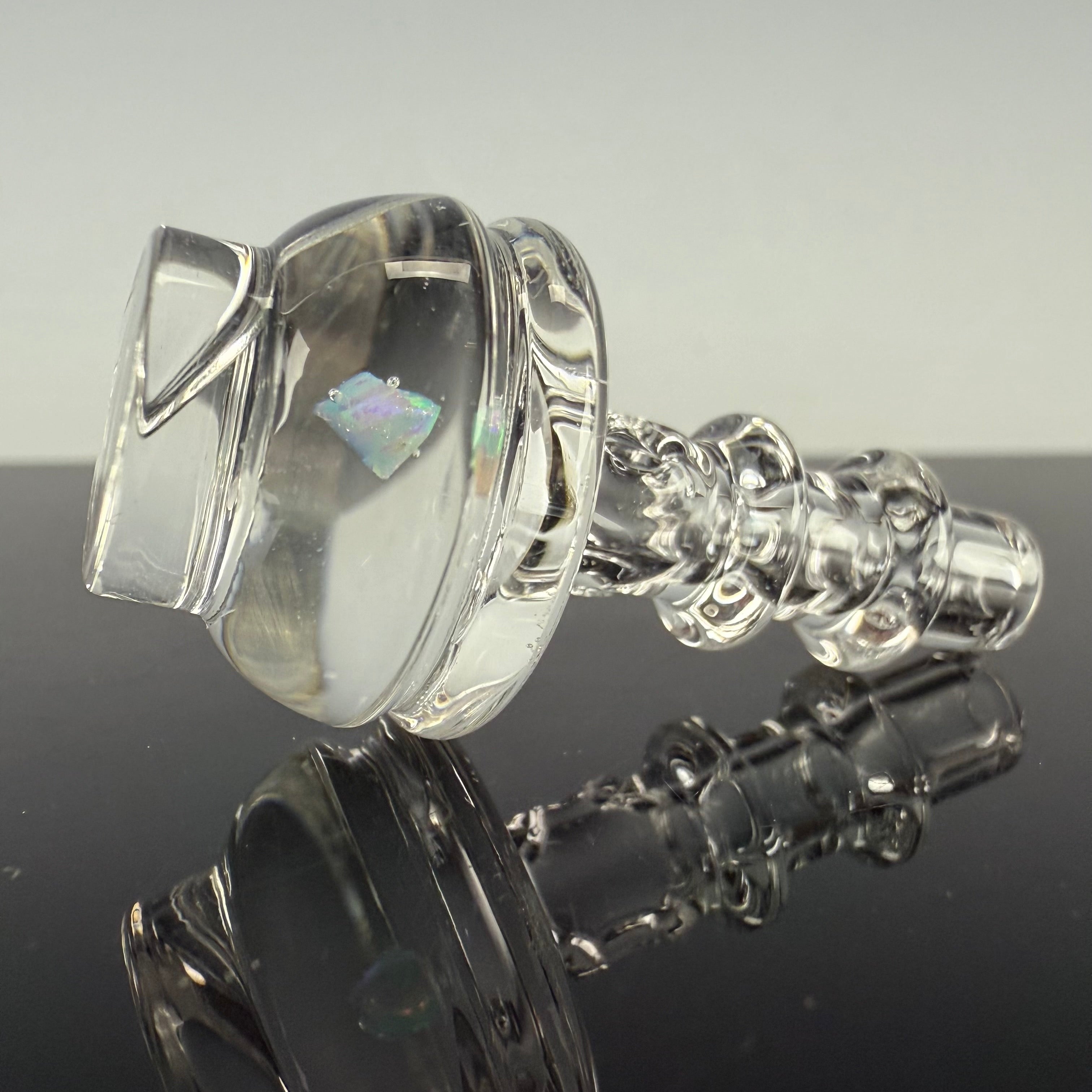 Clear-Encased Opal "Skeleton Key" Cap by One Trick Pony