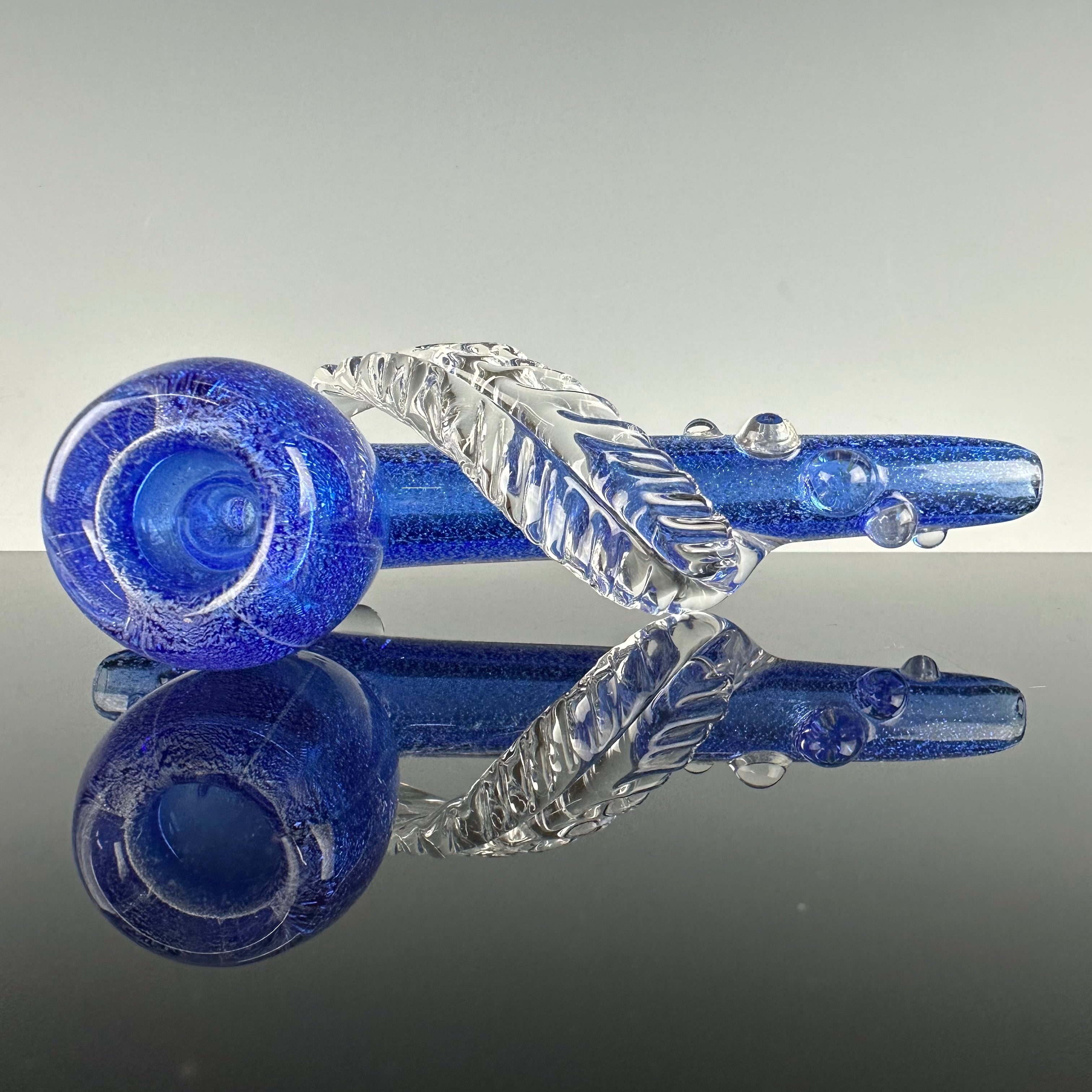 Dichroic Ceremonial Handpipe by Fiona Phoenix Fire