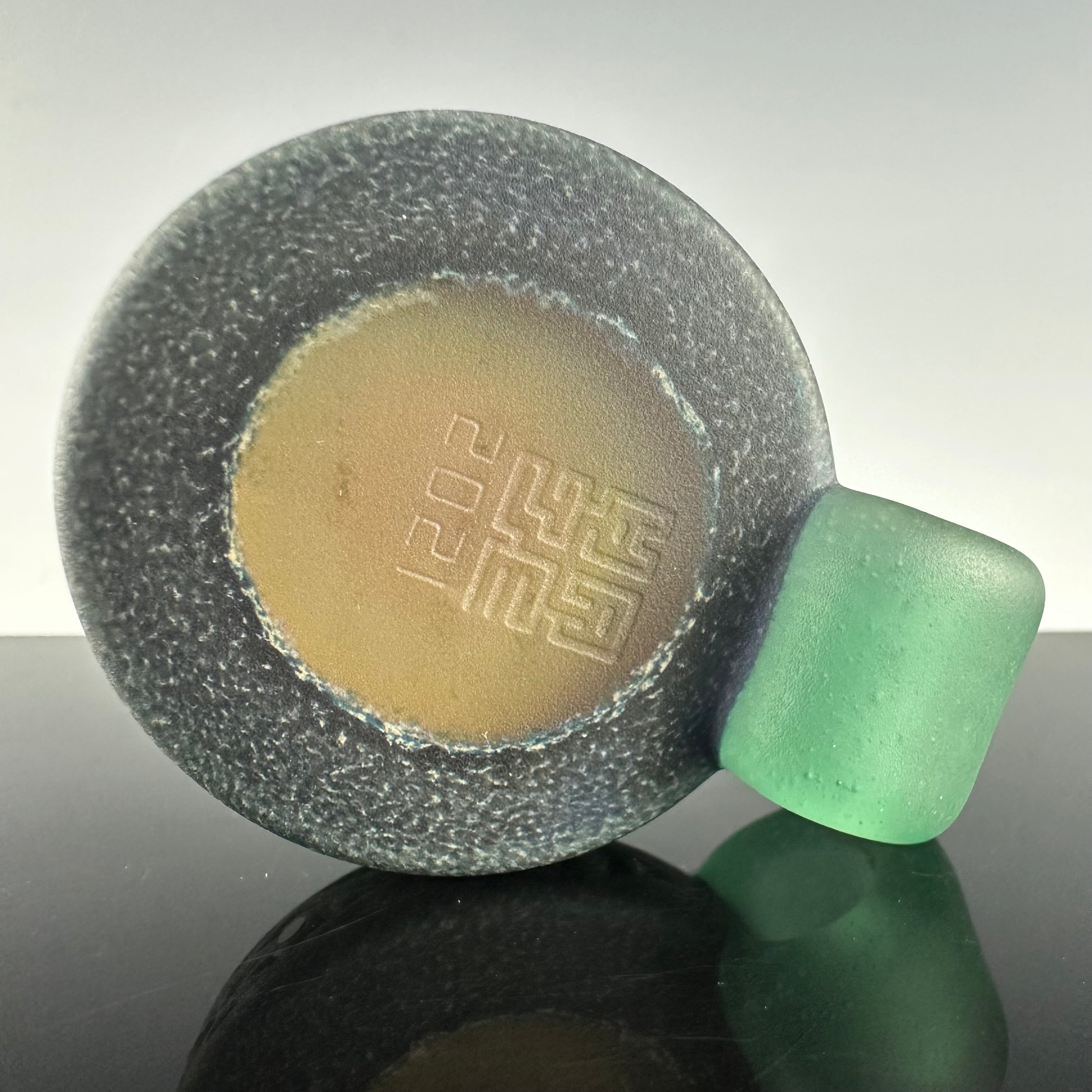 "Agave" Sandblasted Pendant by GlassMaze