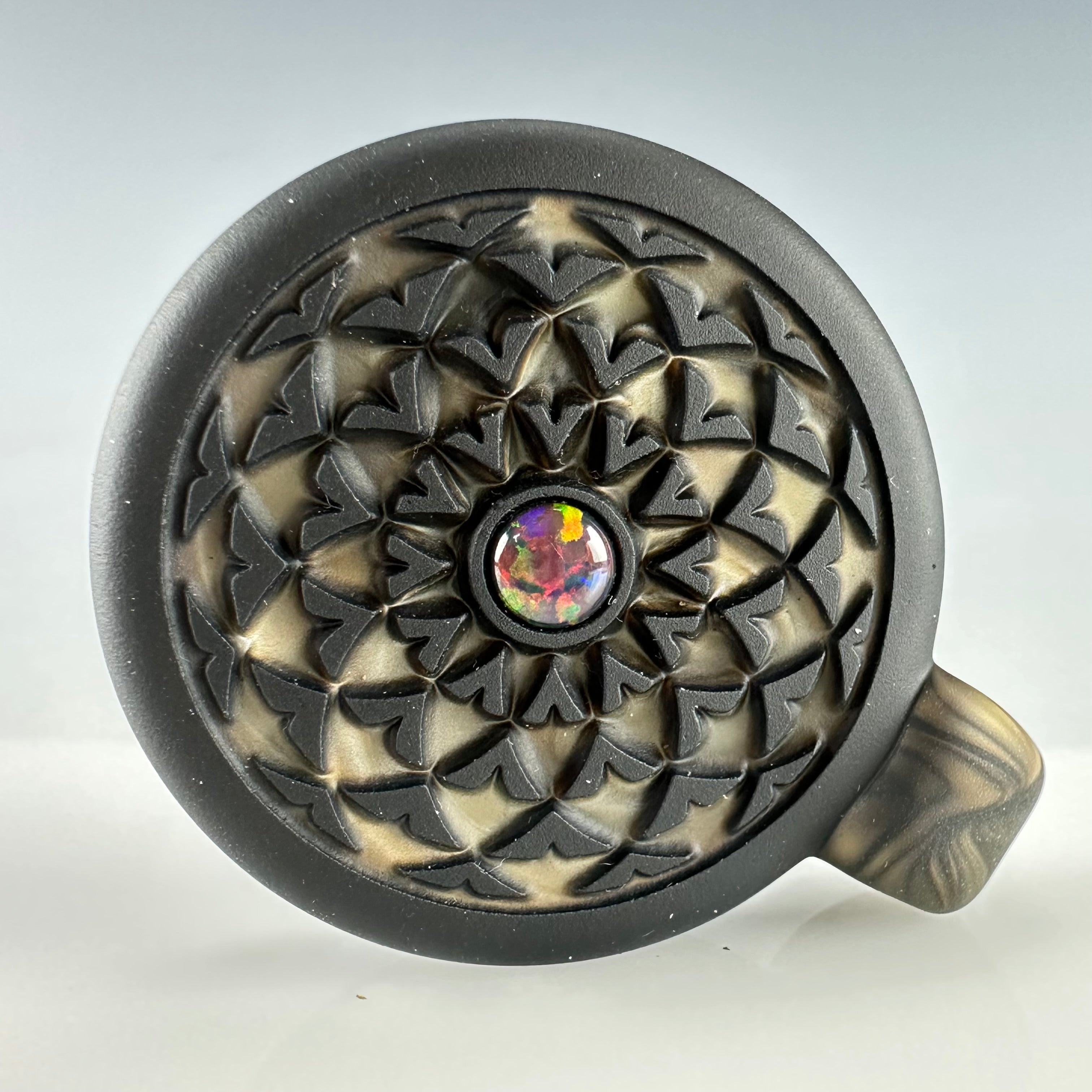 "Mandala Reversal" Pendant by GlassMaze