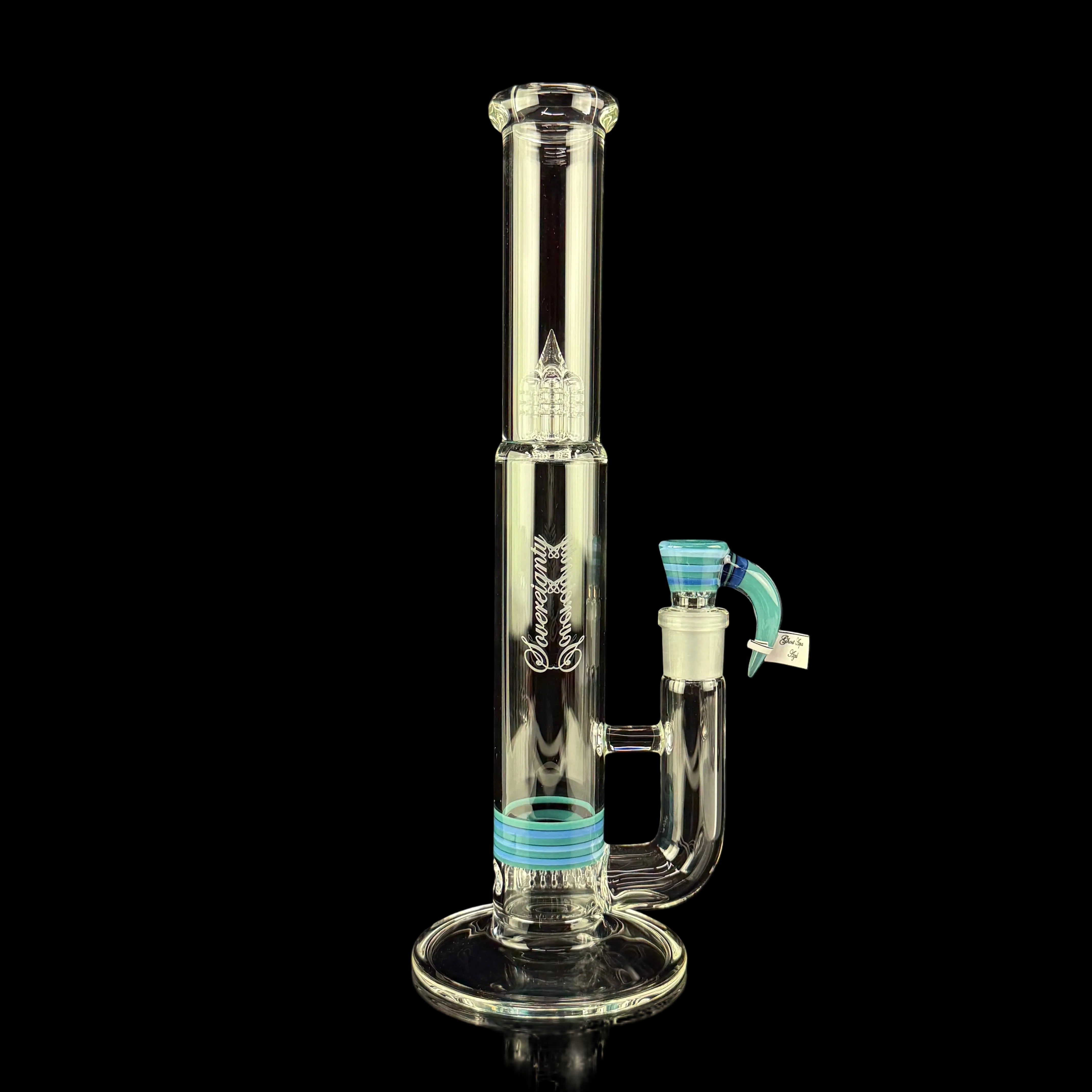 *NEW* Multicolor Encalmo Shorty 4 Pawn Stemline 16mm 6 Cut UpGrid by Sovereignty Glass