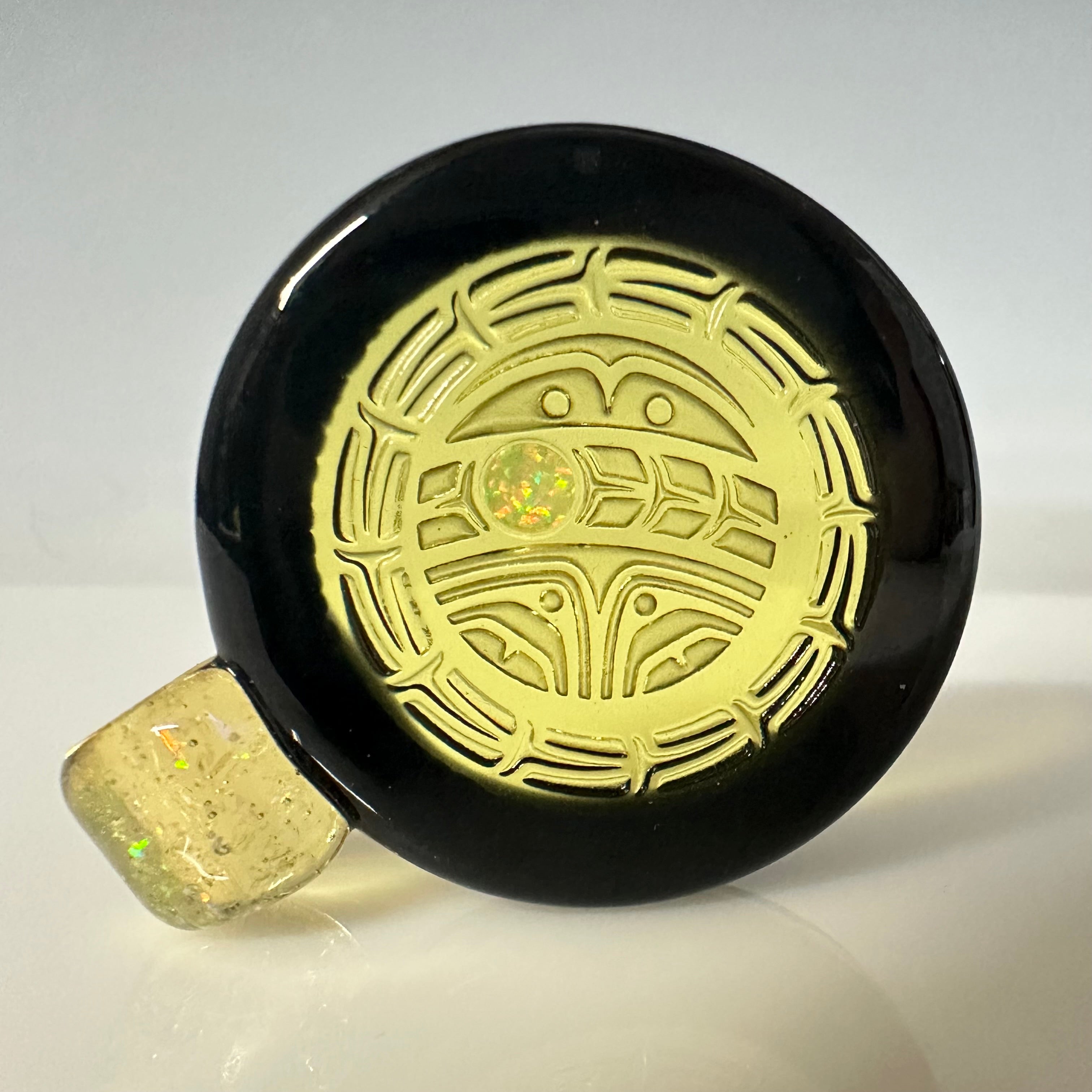 "Breathe" CFL Pendant by GlassMaze