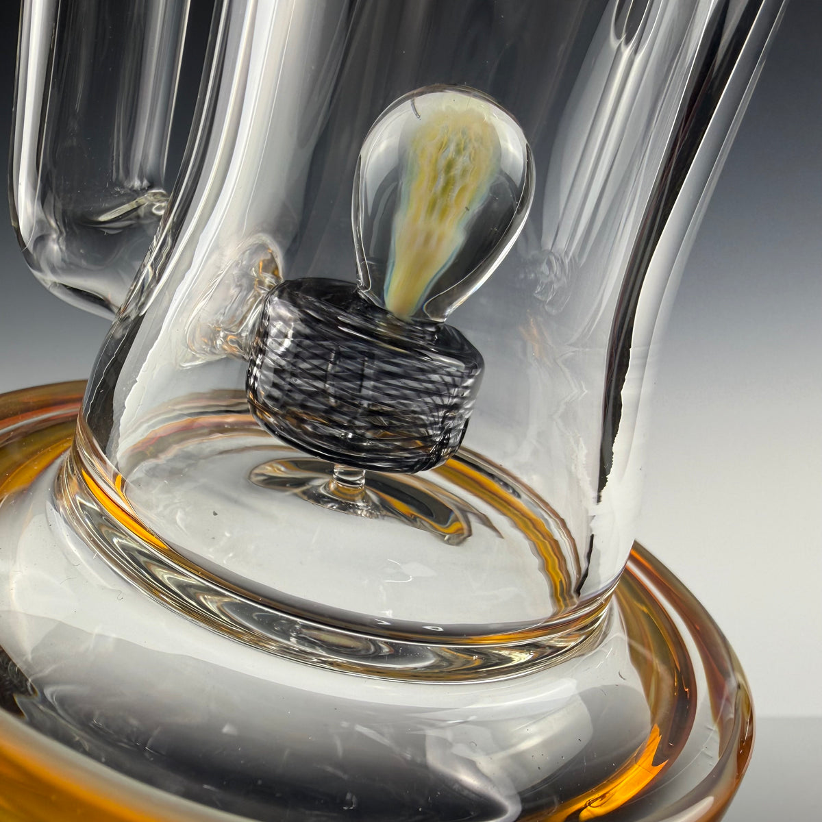 "Amber Purple" Implosion Marble Rig by OJ Flame