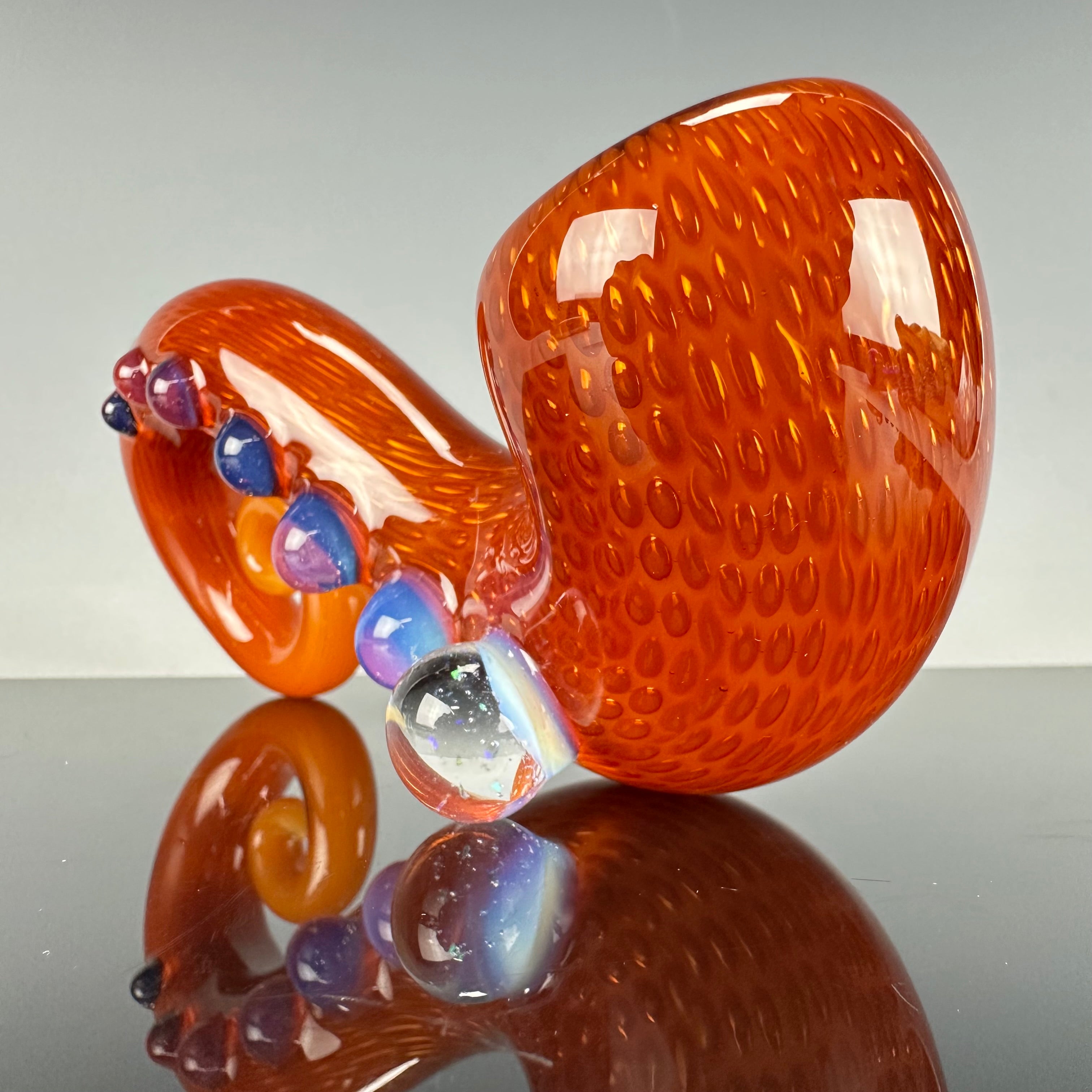 "Peach" Snakeskin Curled Sherlock w/ Opal MIB by FireKist