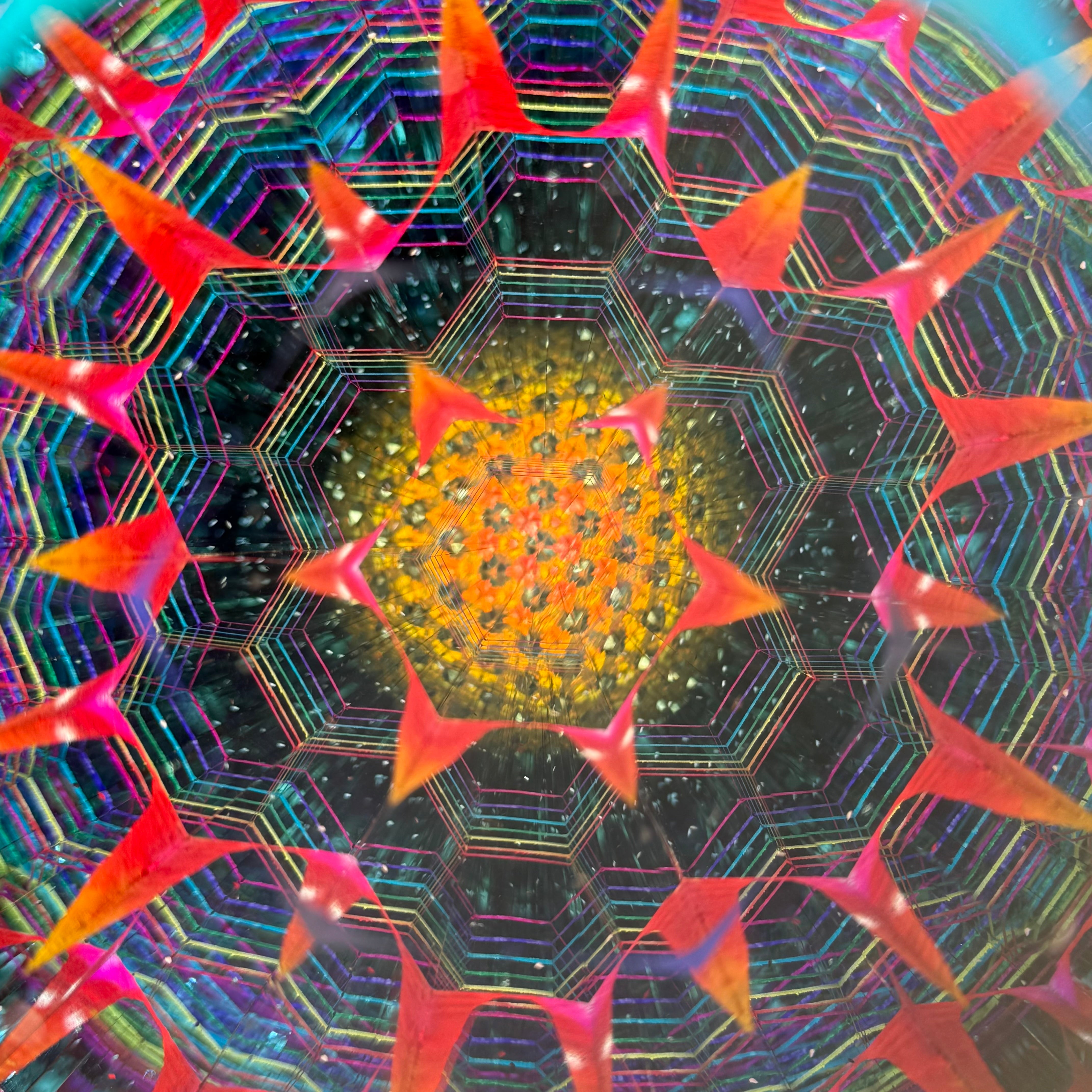 12" "Nova Slim" W/ Dichroic Inlays #2 Kaleidoscope by David L. Sugich