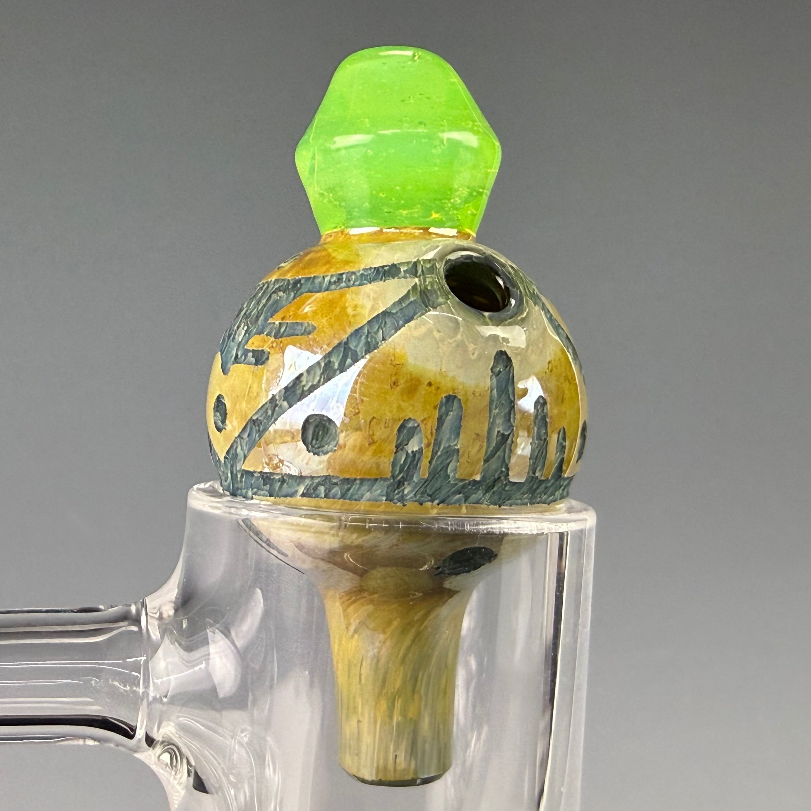 Hand Carved Bubble Cap by Corey Clark