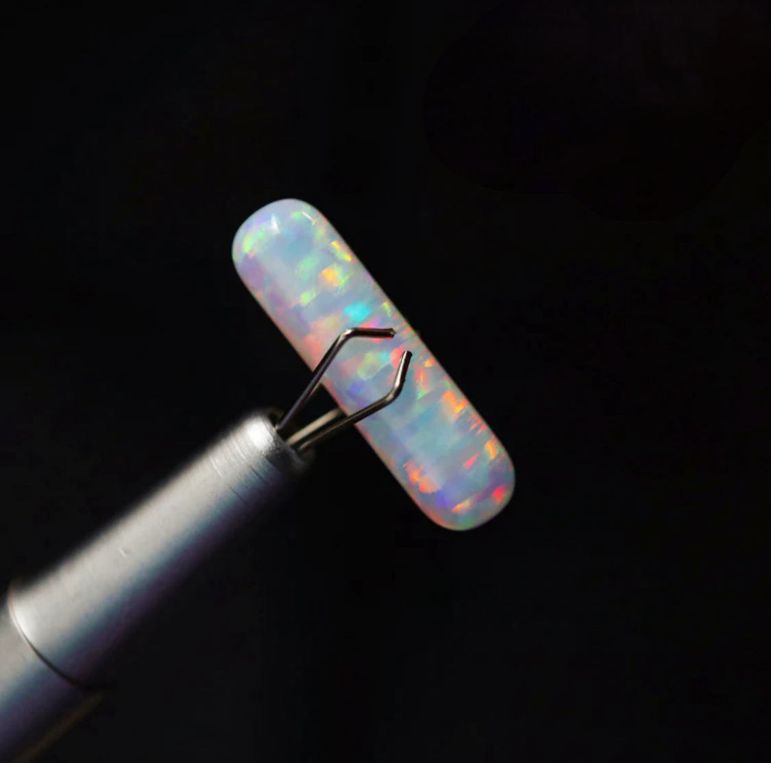 White Opal Terp Slurper Pillar (Fits 25mm Banger) by Ruby Pearl Co.