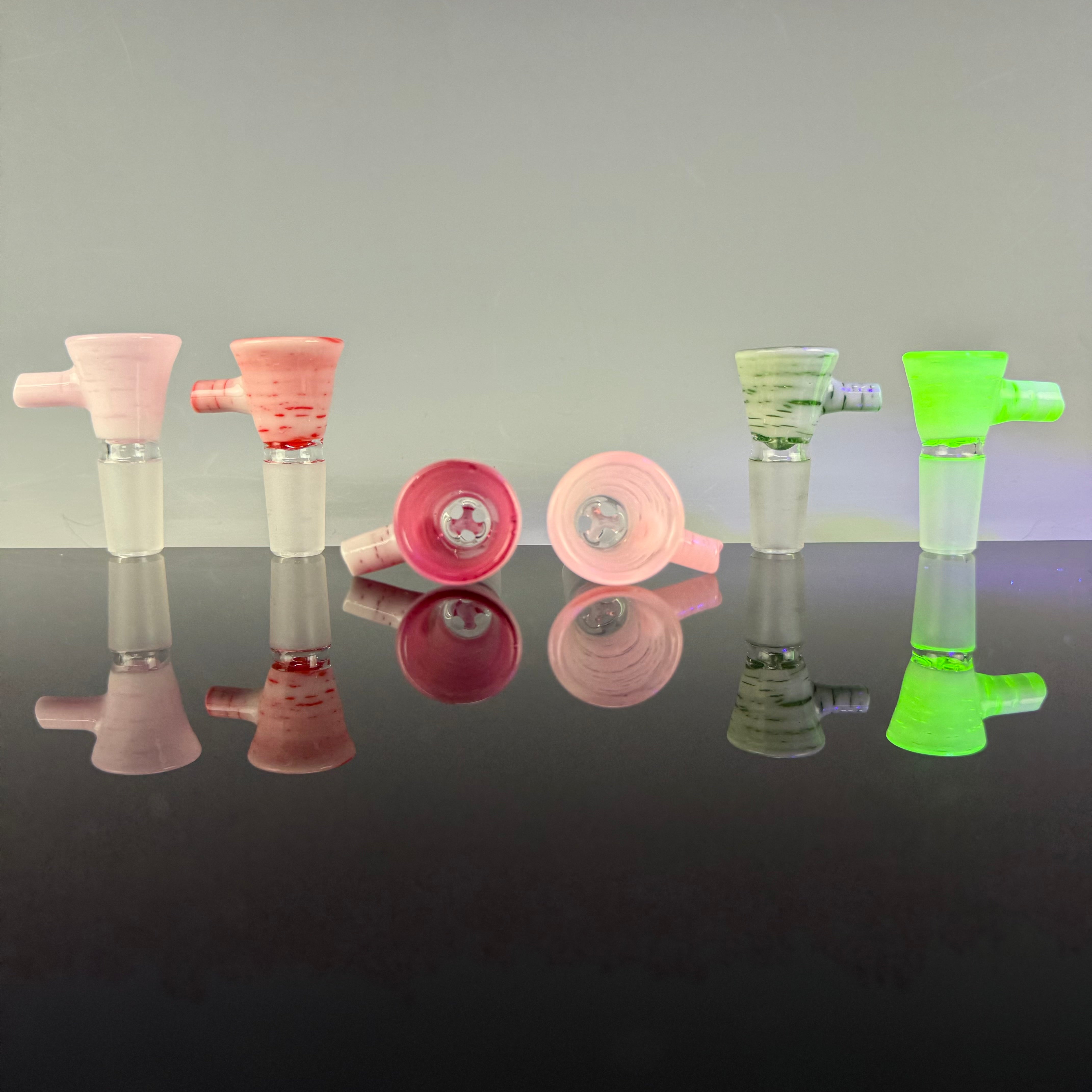 Full Color 14mm 3 Hole Slide by Engelman Glass