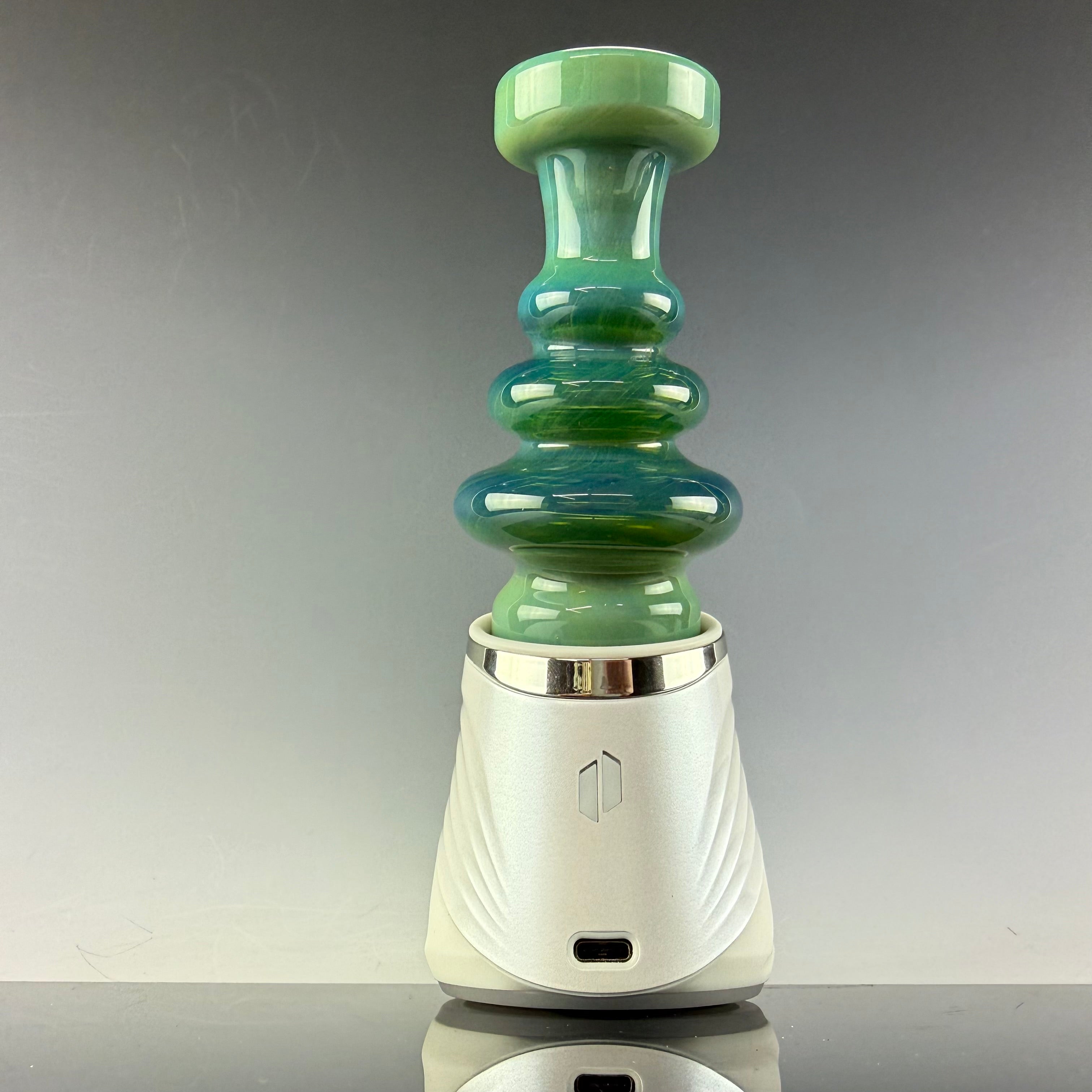"Mystery Adventurine over Opaque Green" Puffco Dry Top by Carsten Carlile