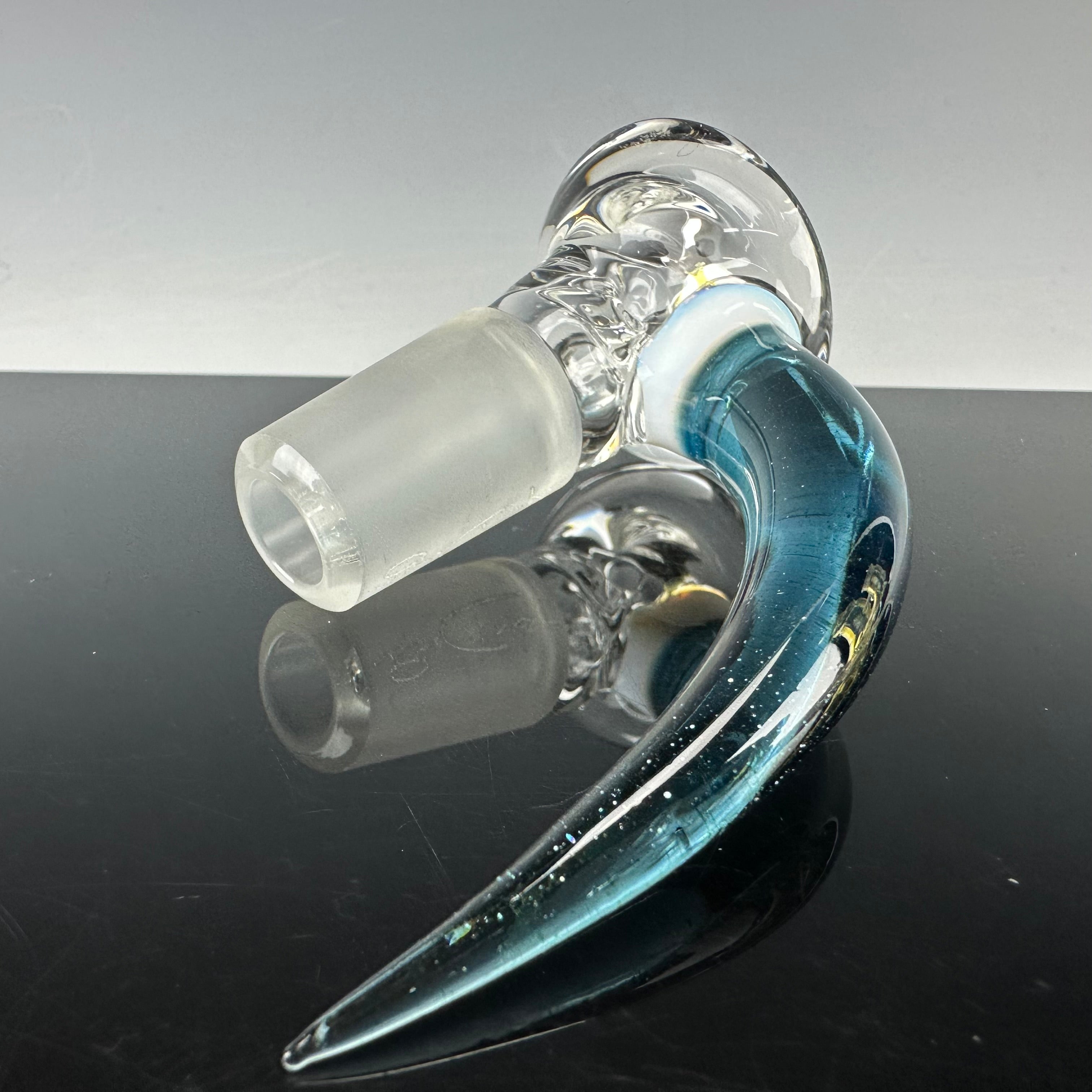 "Blue Stardust, White" Silver Fume Double Stemline 45 X 5mm by Apix Designs