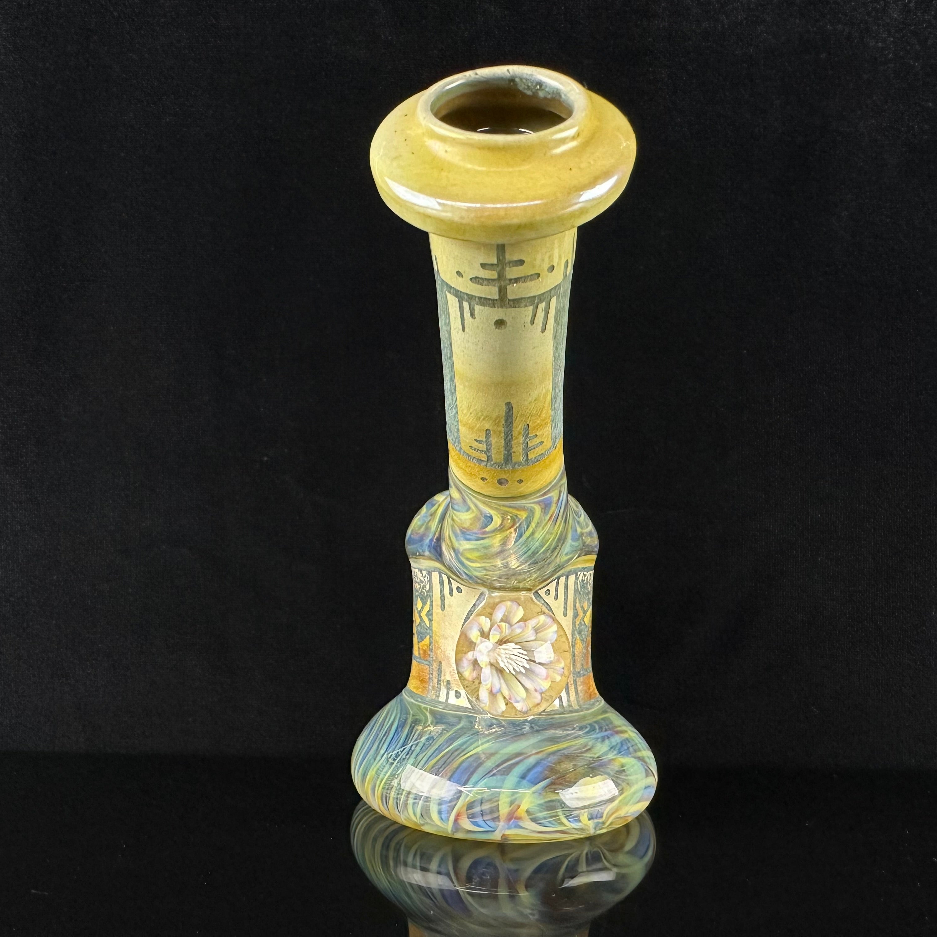 "Blue Moon & Fume" Hand-carved Rig by Corey Clark