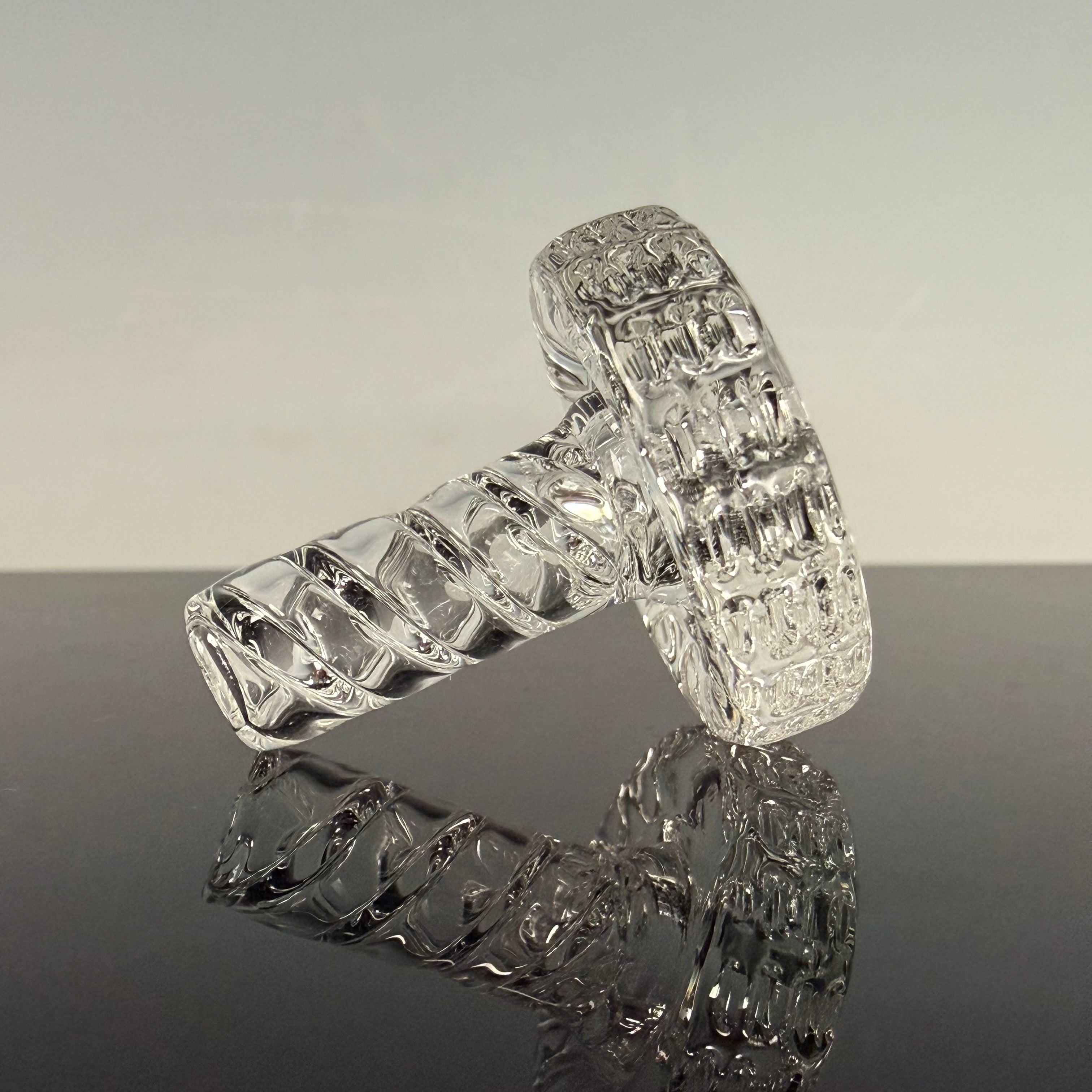 Clear 3DXL Bolt Joystick Spinner by Nib Glass