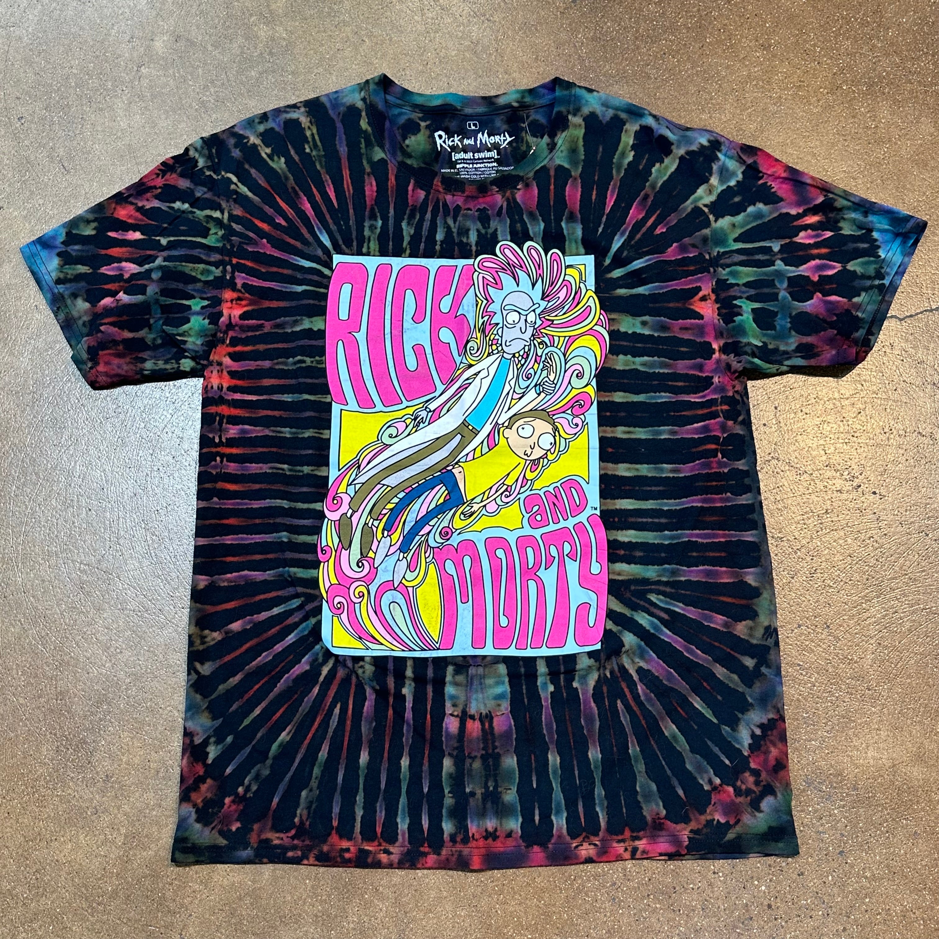 "Rick & Morty" Tie Dye by Vile Tie Dyes