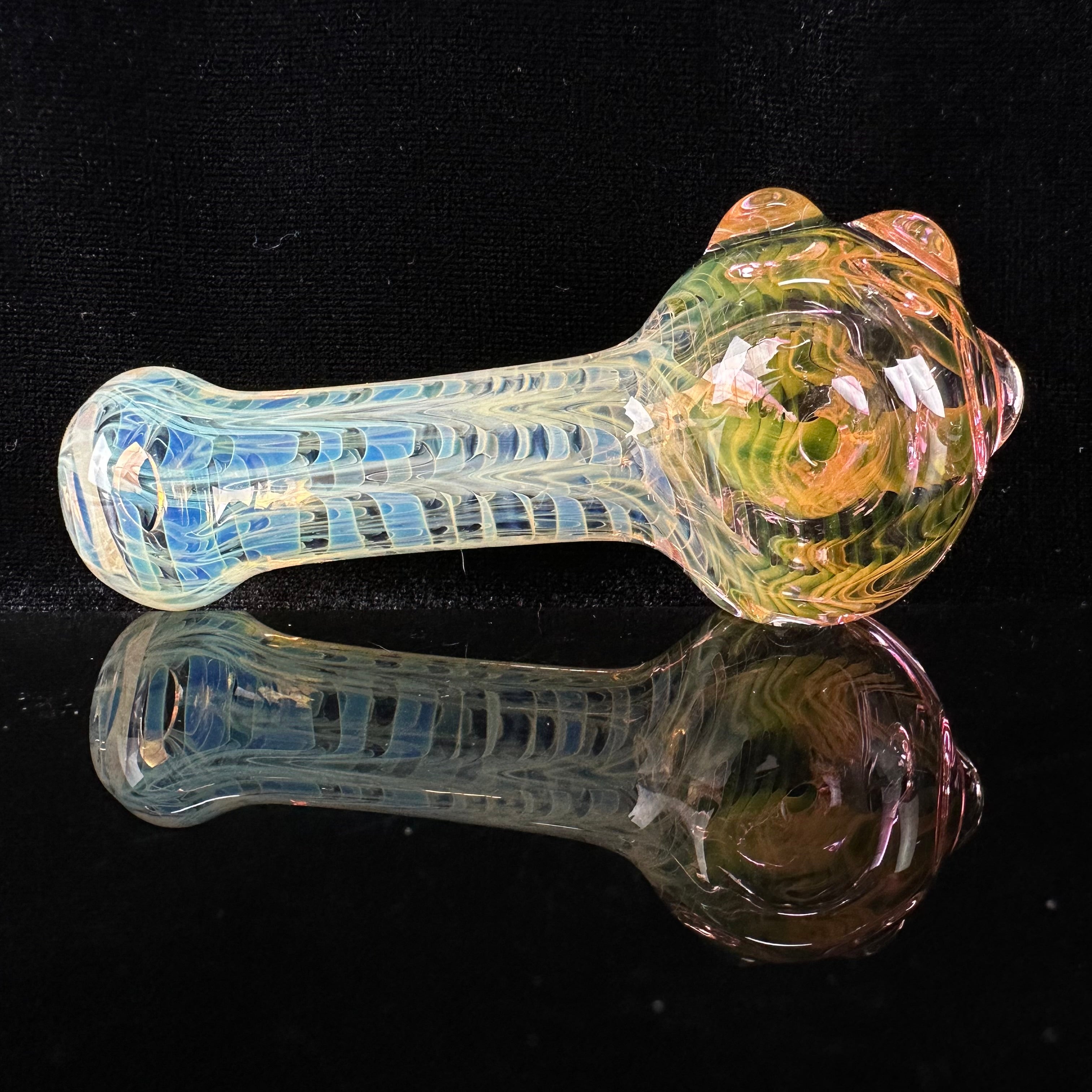 Gold & Silver Fumed Handpipe by Avalon Glass