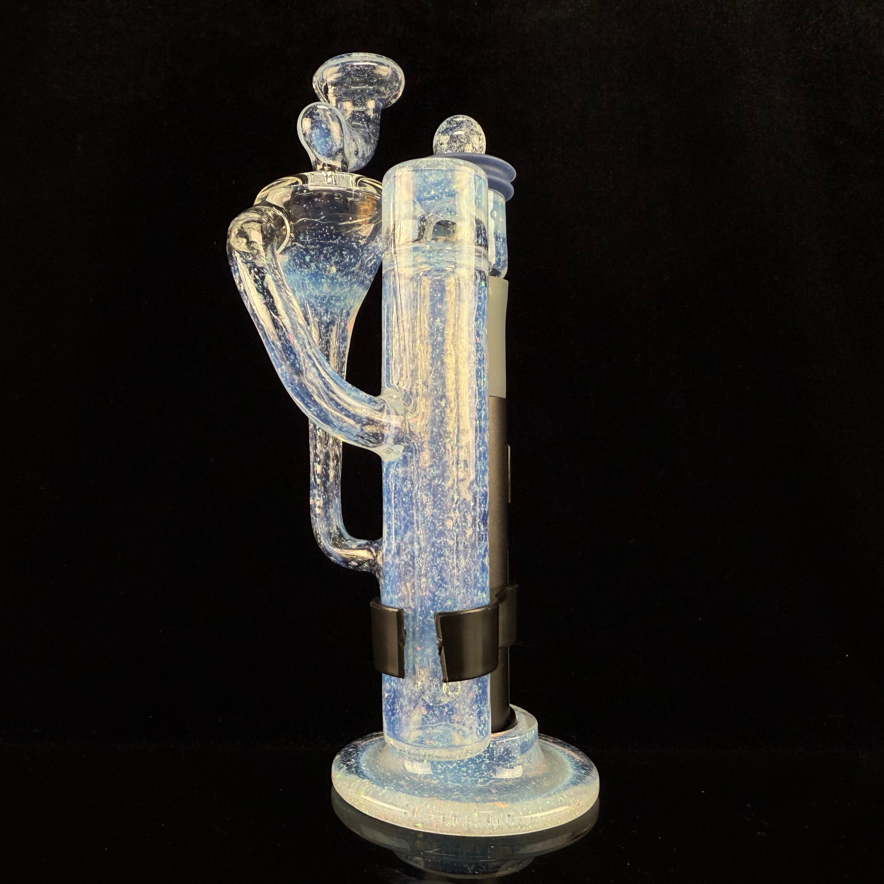 "Full Crushed Opal, Neo Opal" Pwhippler for Puffco Pivot by Lennon Glass