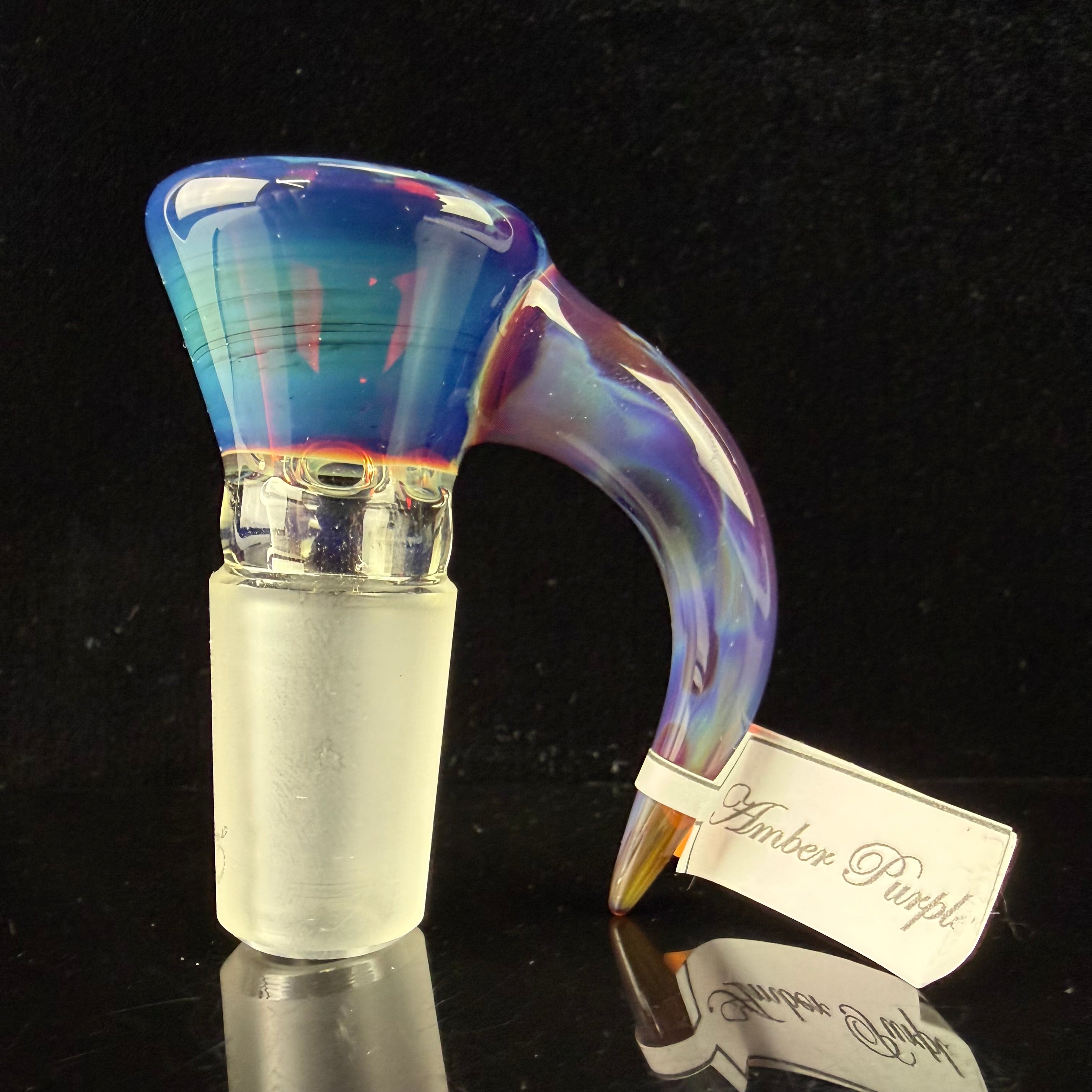 Full Accent "Amber Purple" 18mm Slide by Sovereignty Glass
