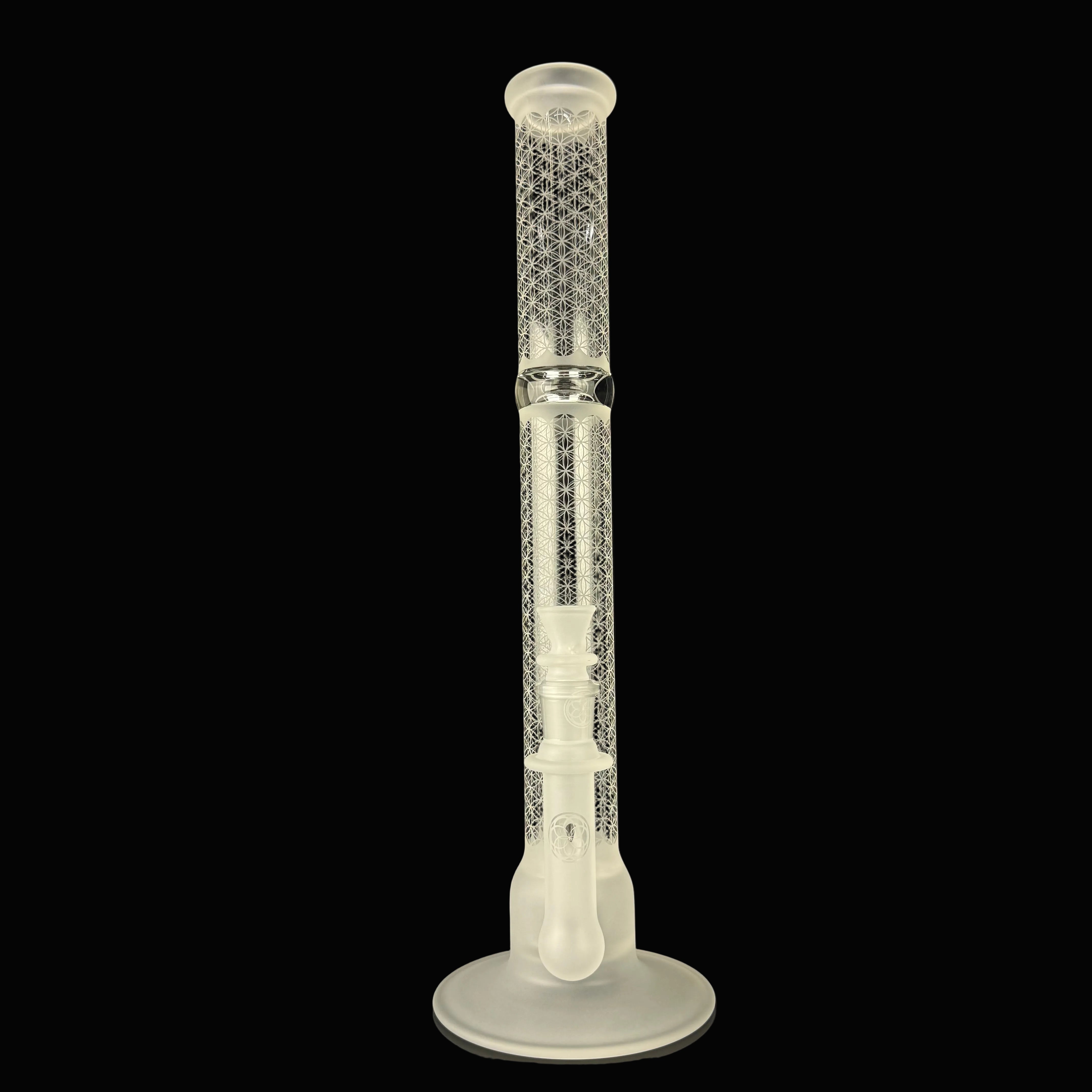 SOL-45 "Sacred G Etched" Lace Sphere by SOL Glassworks