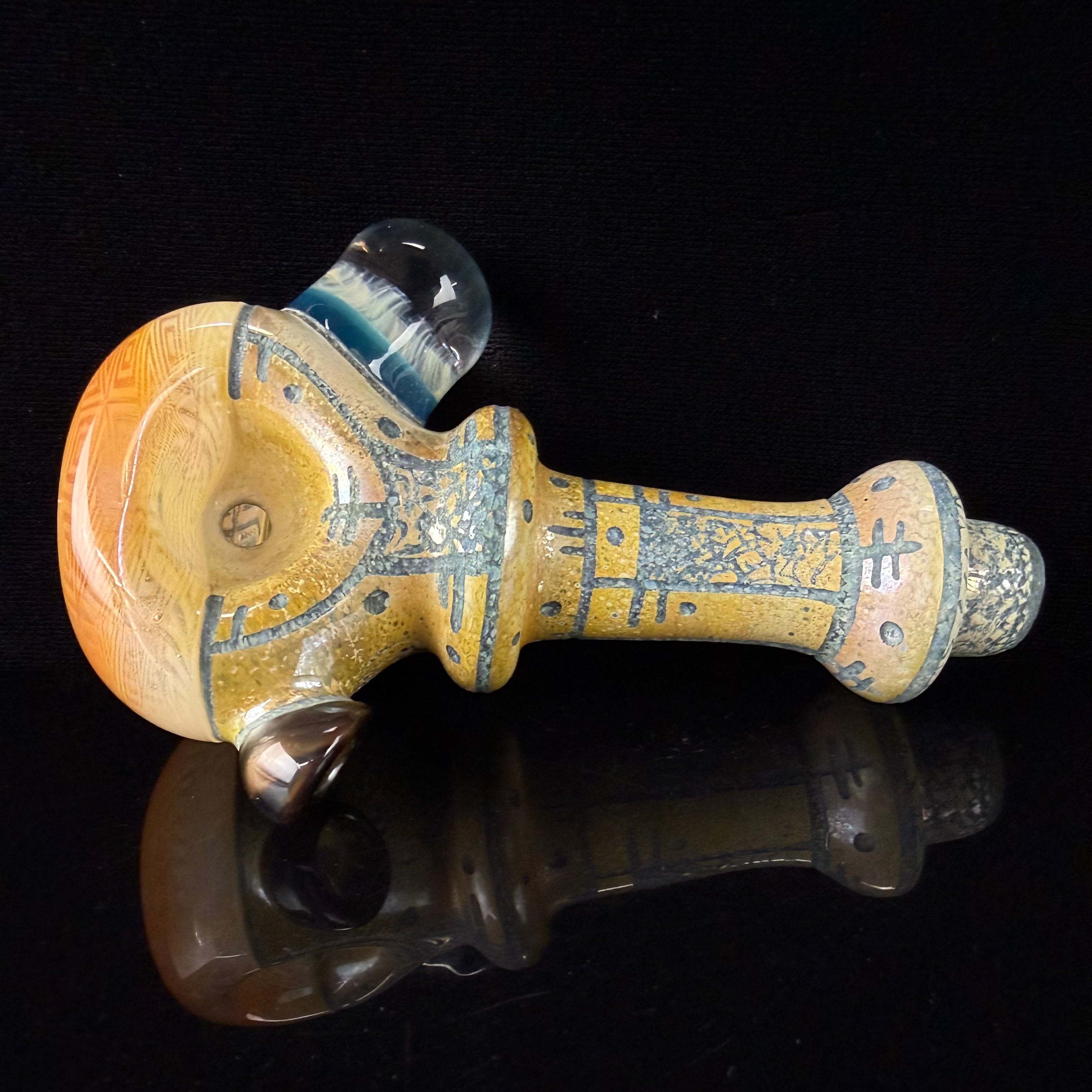 Hand Carved Handpipe by Corey Clark X OG Tubes