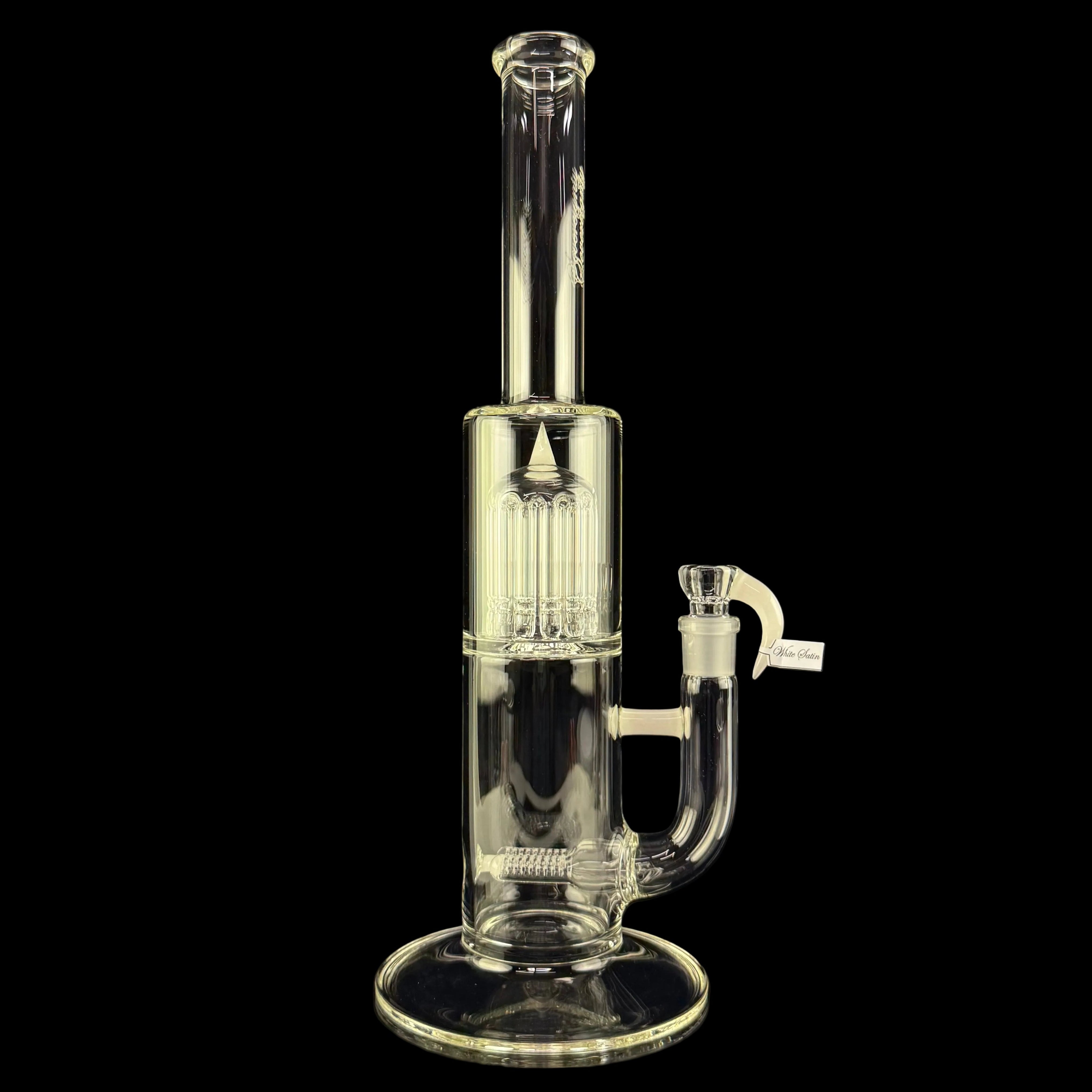 MA "White Satin" King 12 G Line 9 Cut UpGrid to 12 Arm Gridded Tree by Sovereignty Glass
