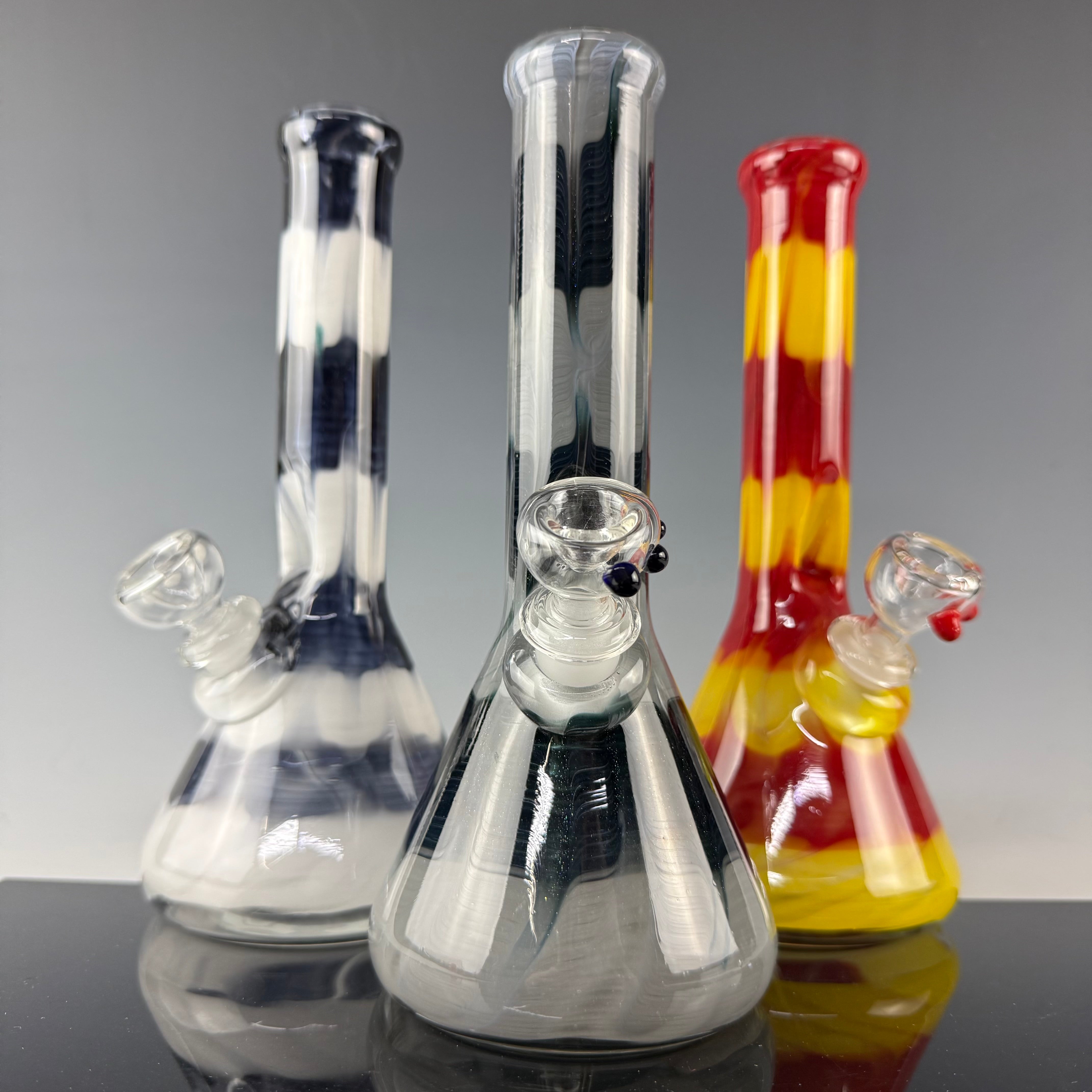 Full Color Surface Worked 32mm Waterpipe by Mary Jane's Glass