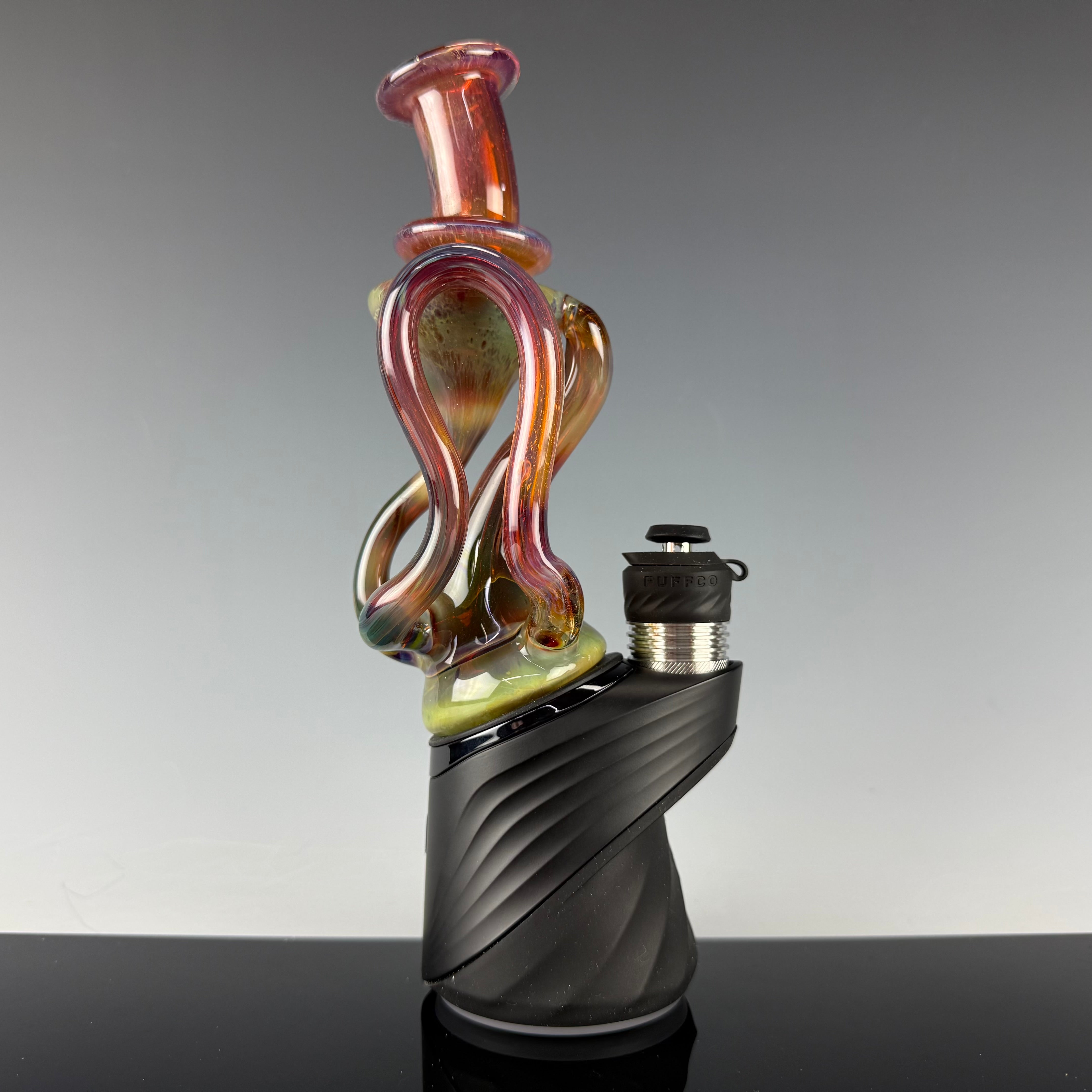 "Purple Luster" Recycler Puffco Attachment by Desi B