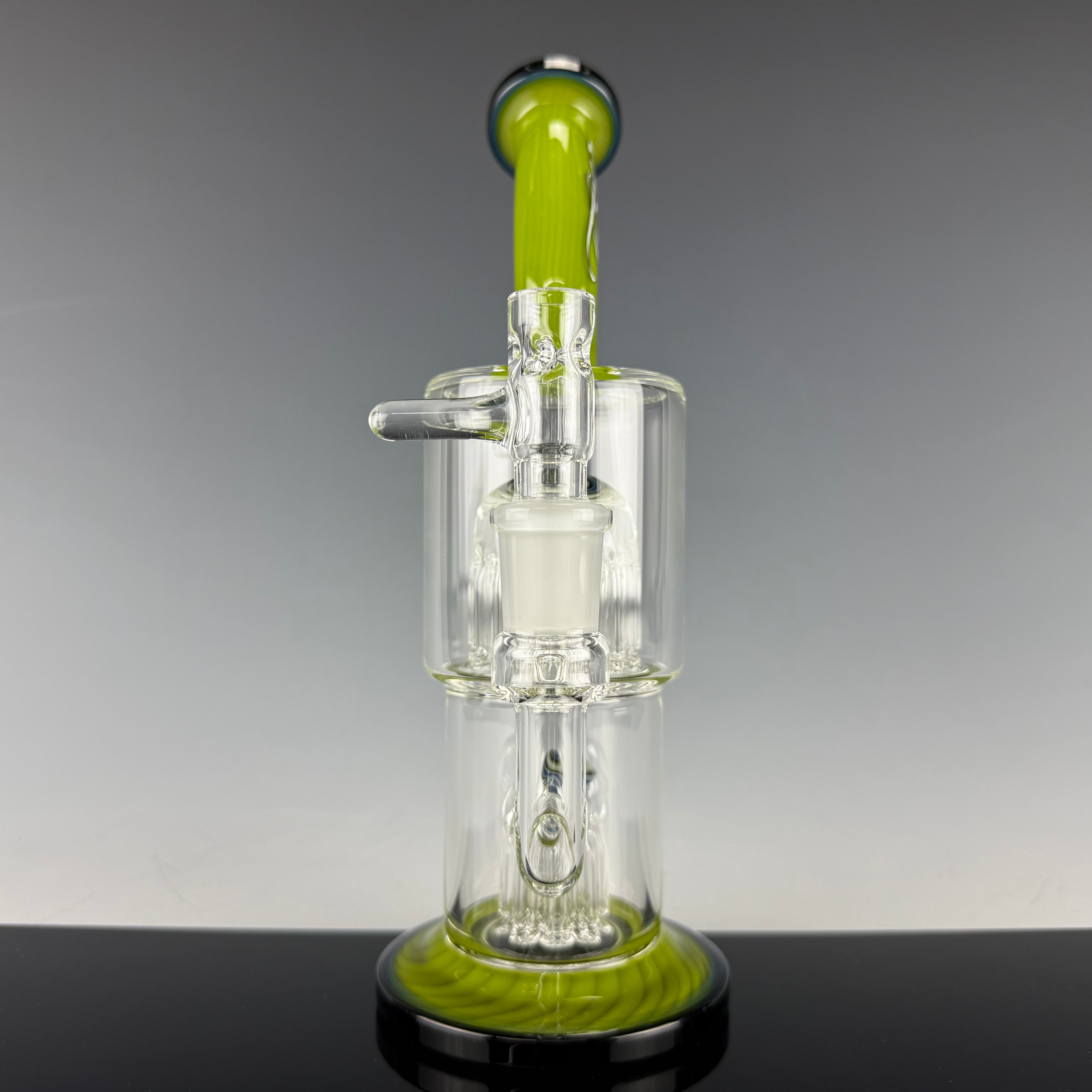 "Green & Dark Blue"(Full Color) Double Macro XL by Toro Glass