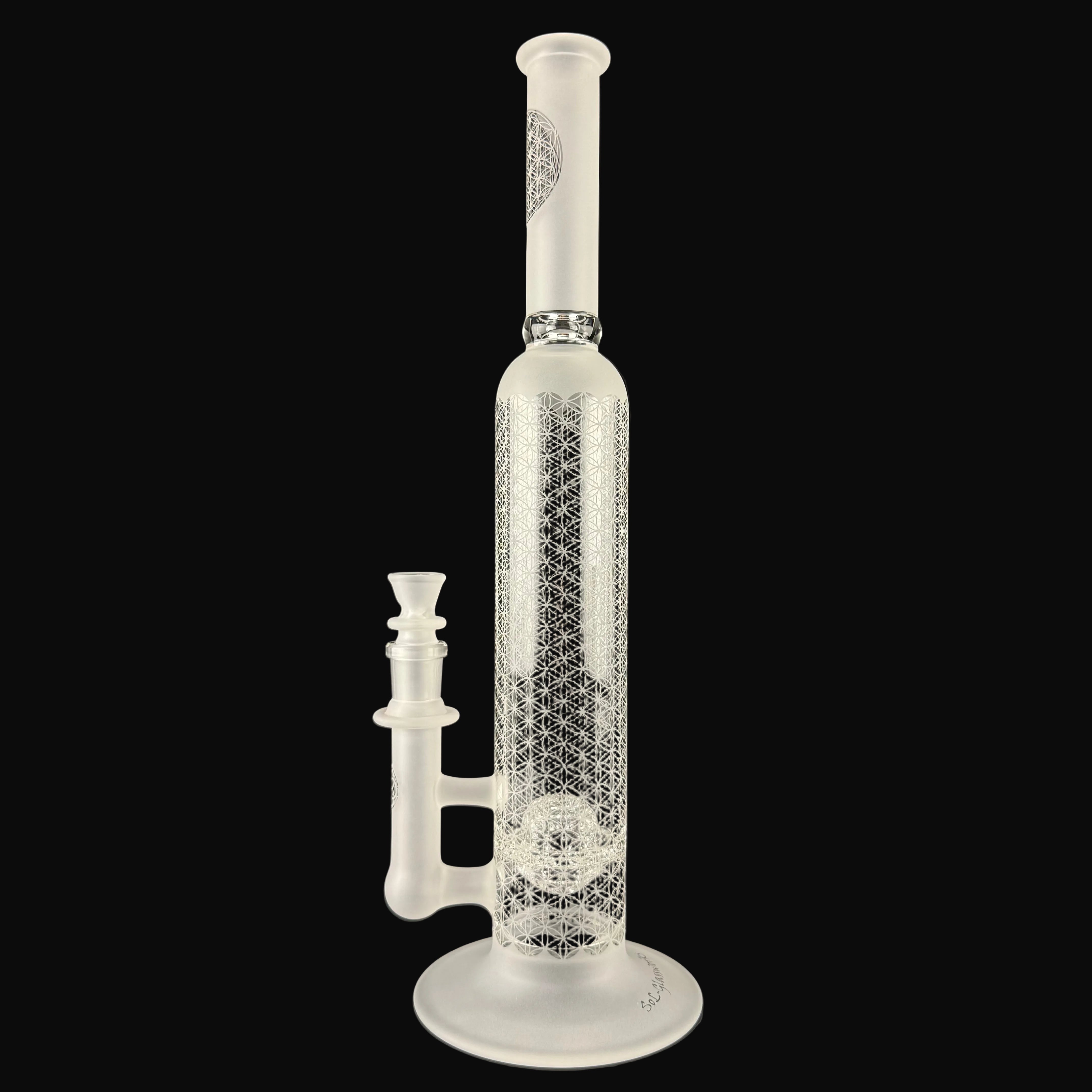 SOL-60 "Sacred G Etched" V3 Lace Sphere by SOL Glassworks