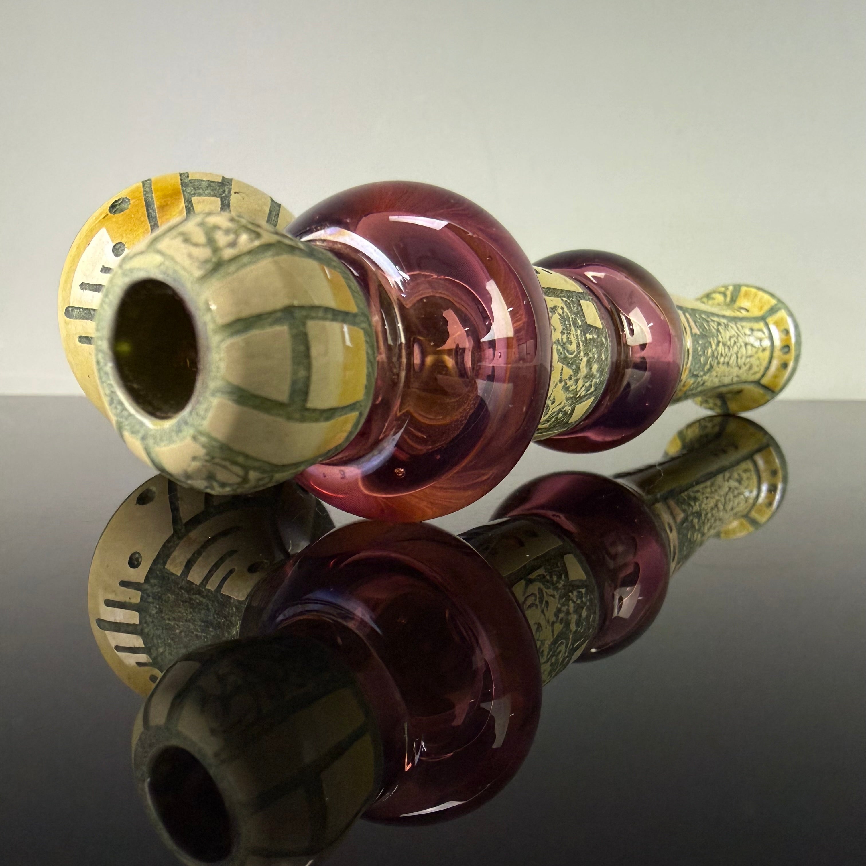 Medium "Blue Moon, Amethyst Purple" Peace Pipe by Corey Clark