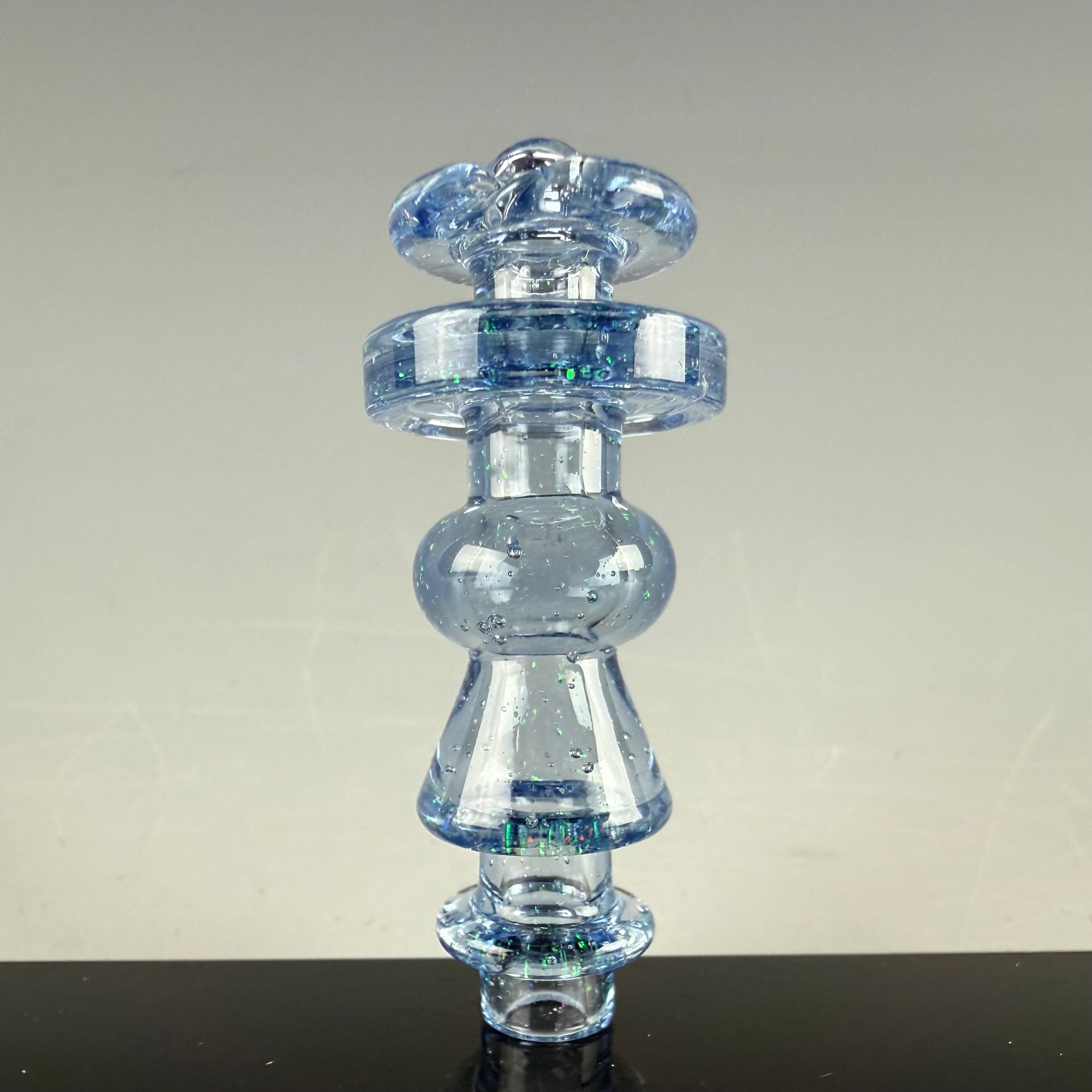 "Blurple & Crushed Opal" Puffco Pivot Mouthpiece by EF Norris