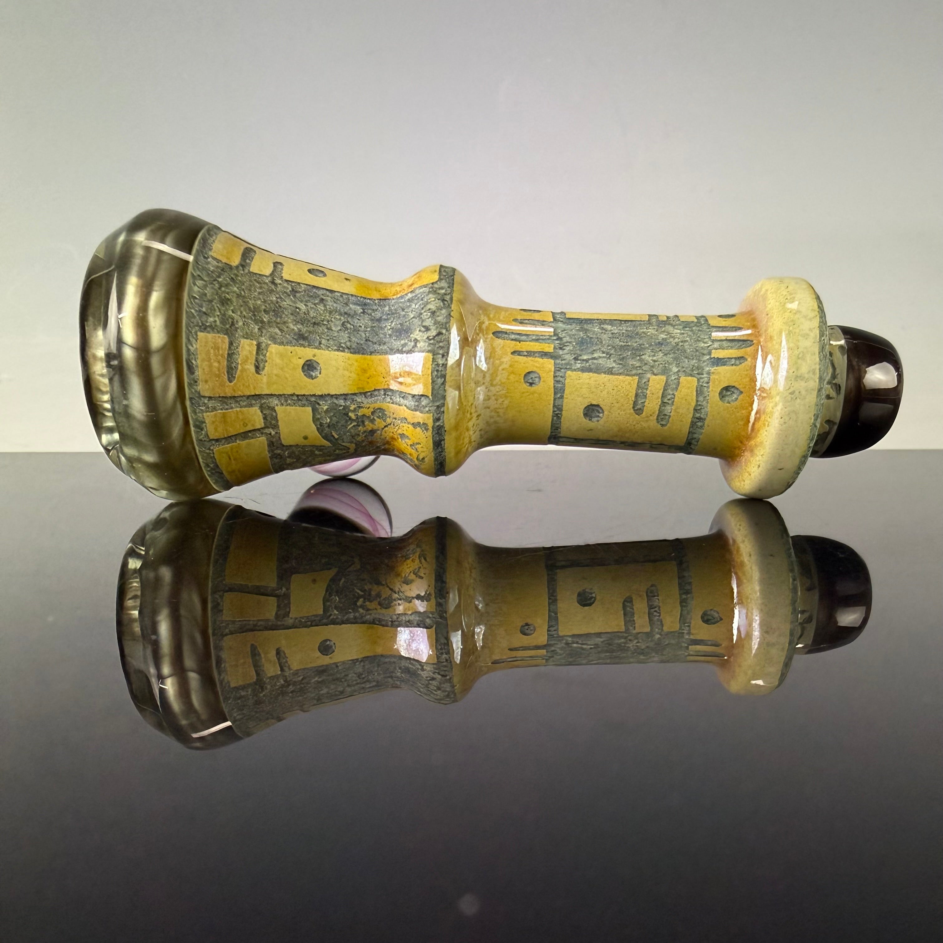 "Electrum" Handcarved Chillum by Corey Clark