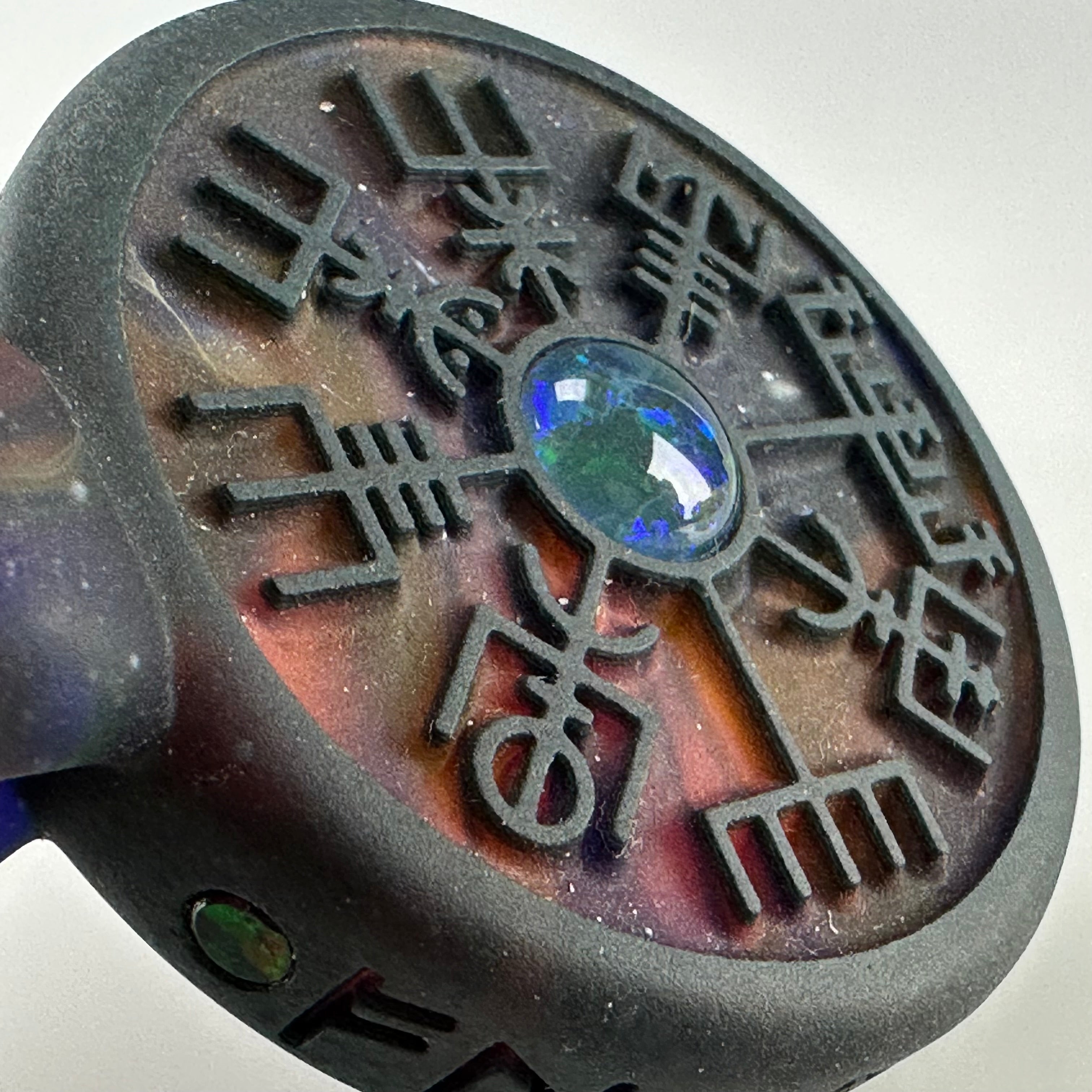 "Space Viking" Pendant by GlassMaze