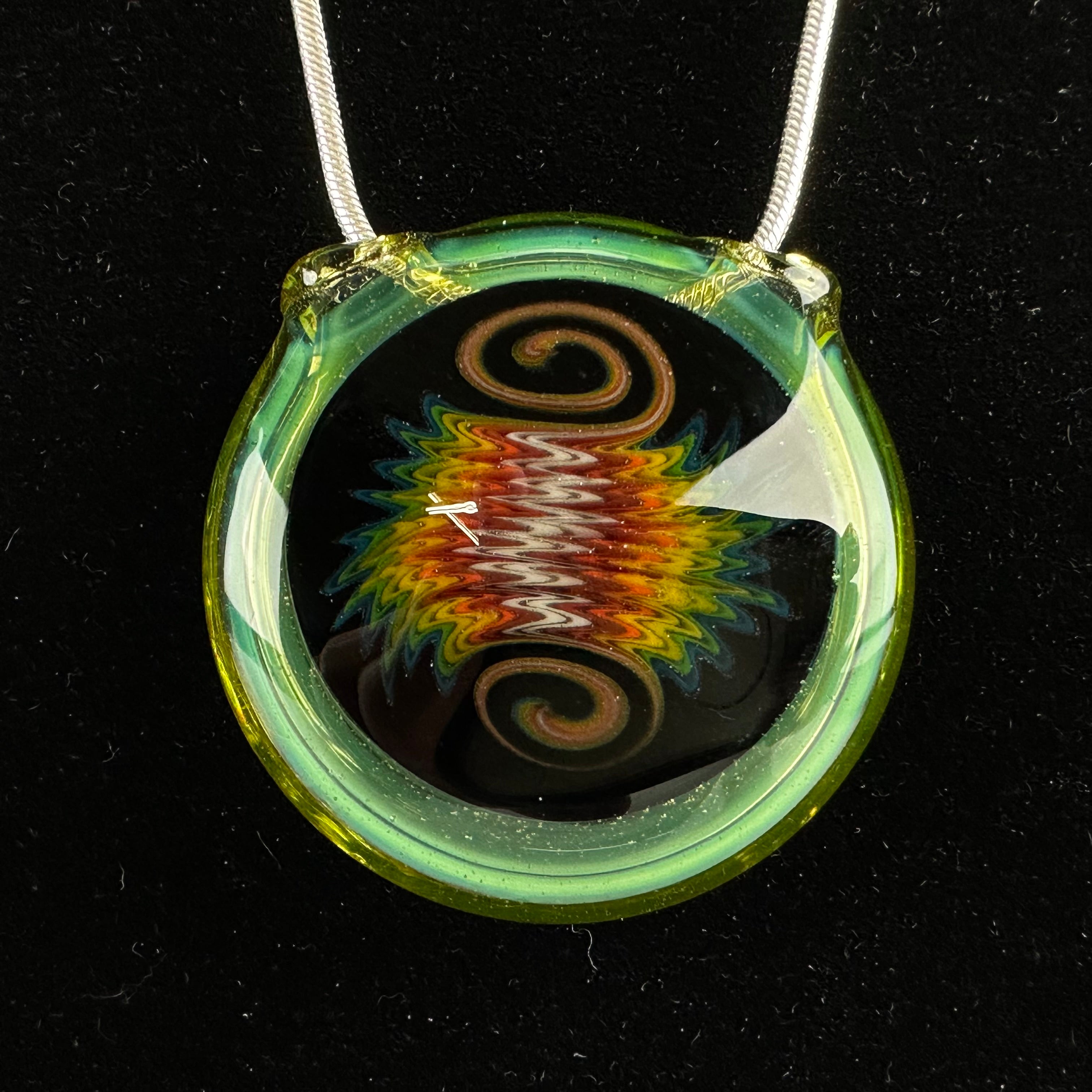 Wig Wag Disc Pendant by Lavender Jones