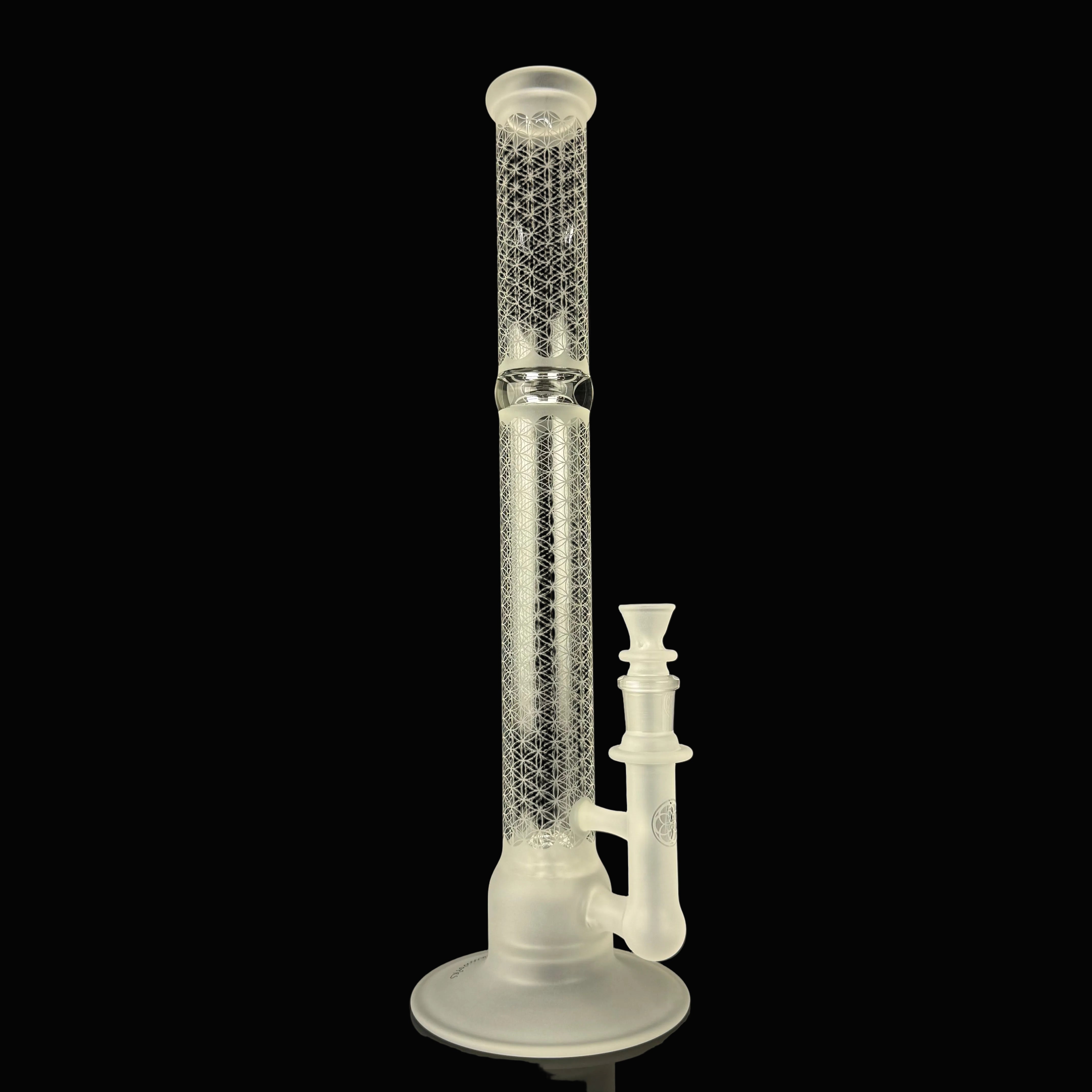 SOL-45 "Sacred G Etched" Lace Sphere by SOL Glassworks